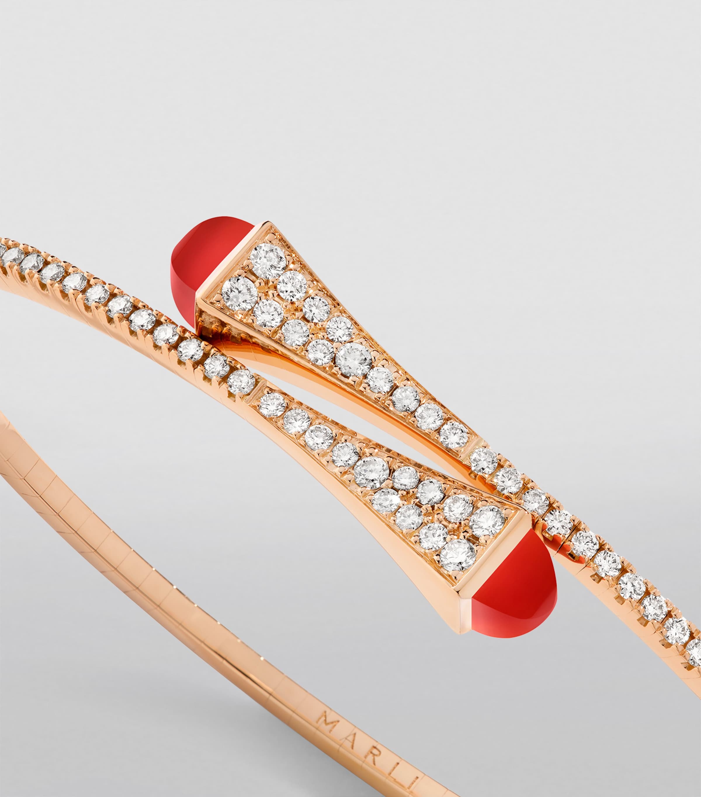 Rose Gold, Diamond and Agate Cleo Slim Bracelet ROSE GOLD Image 3