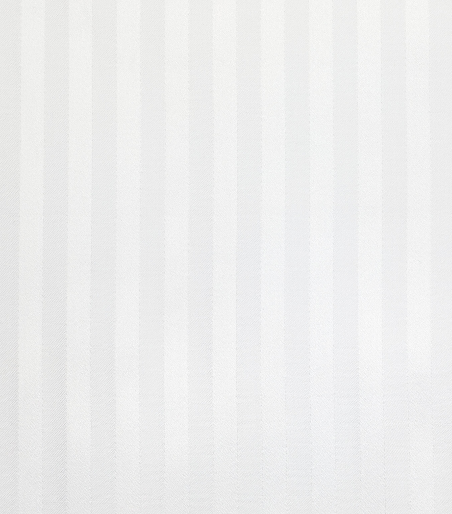 Raso Rigato Square Oxford Pillowcase (65cm x 65cm) WHITE Image 3