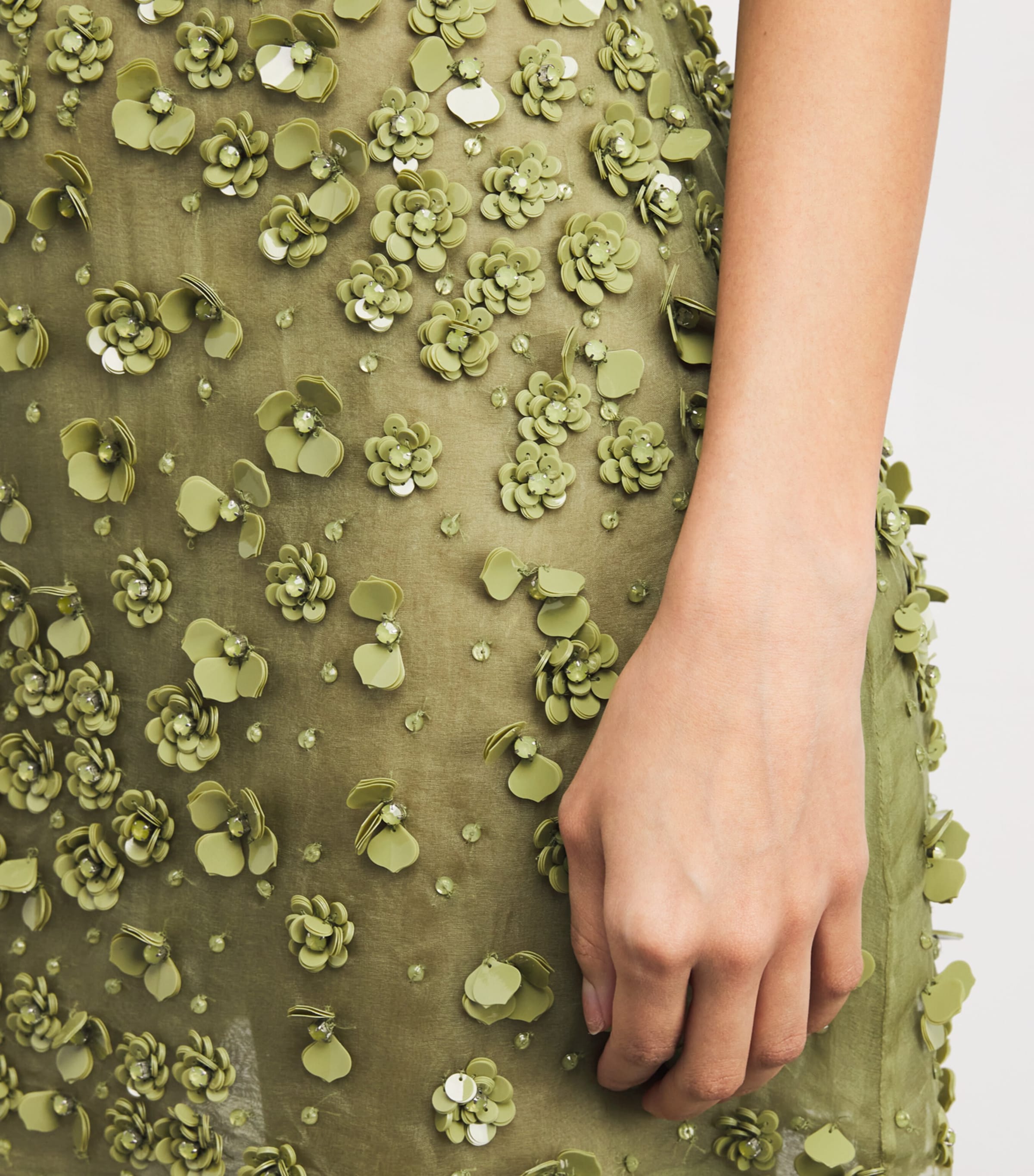 Silk Embellished Sapphira Mini Dress PASTURE Image 6