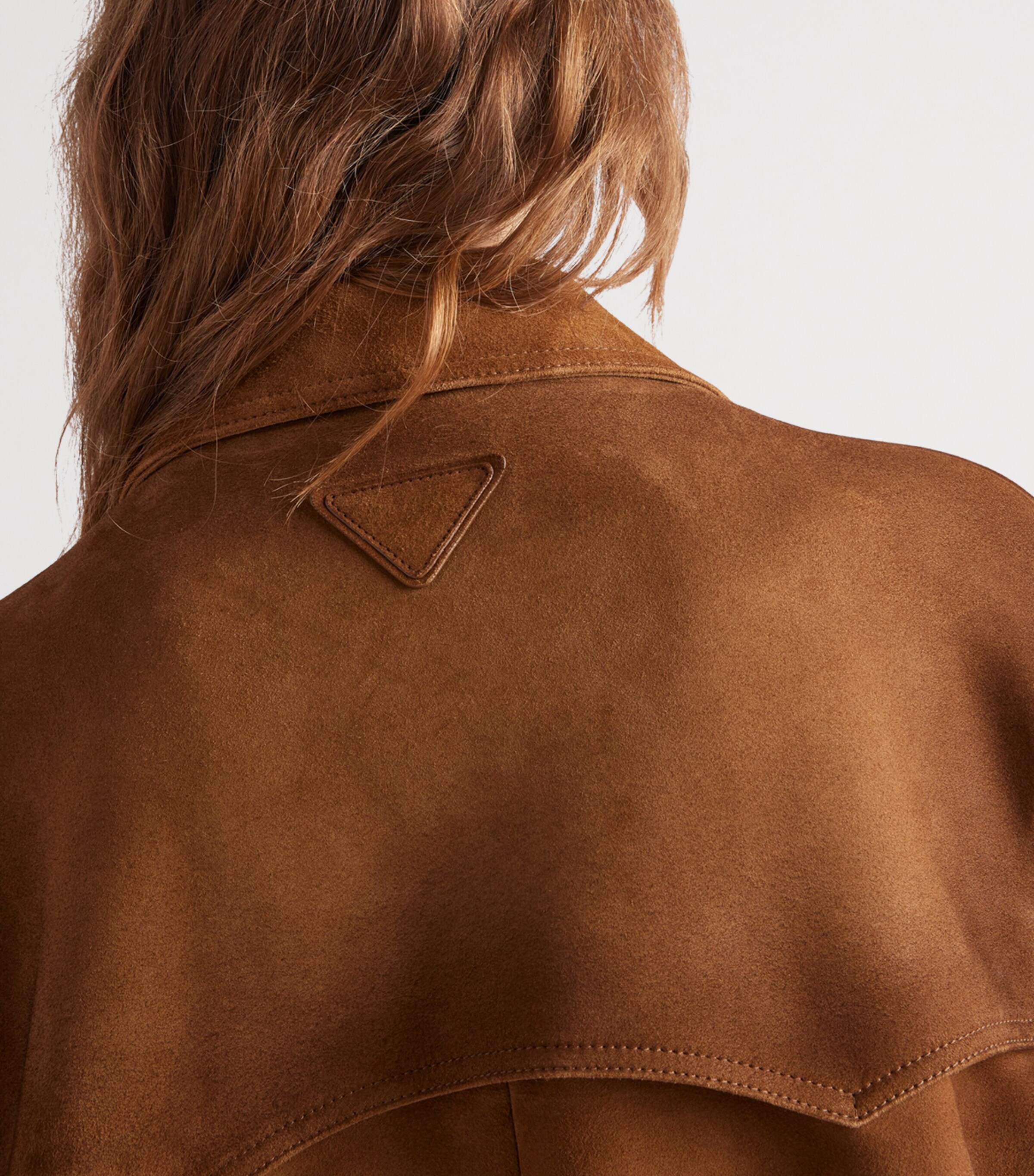 Prada Womens Lambskin Suede Jacket Image 6