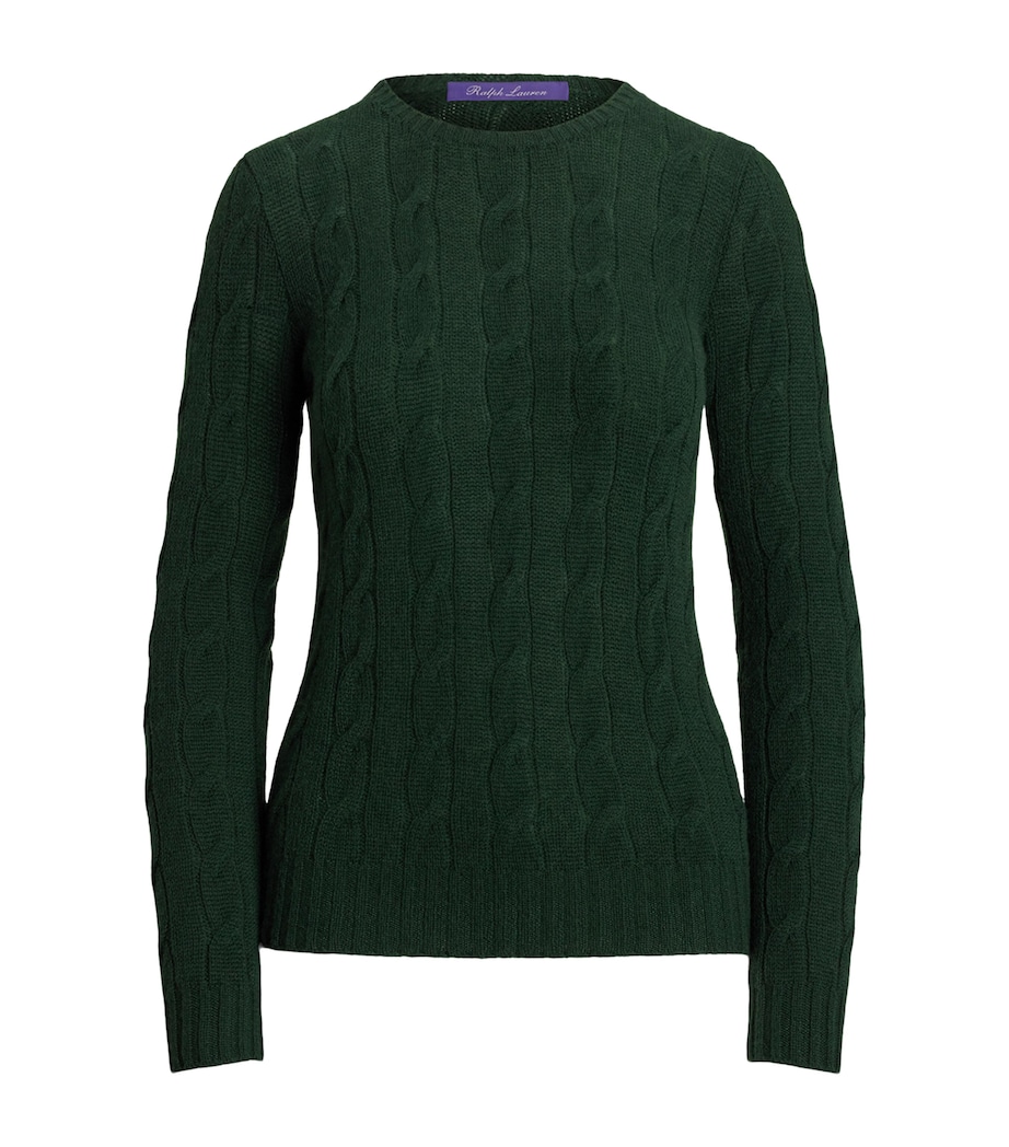 Cashmere Cable-Knit Sweater DARK RACING GREEN Image 1