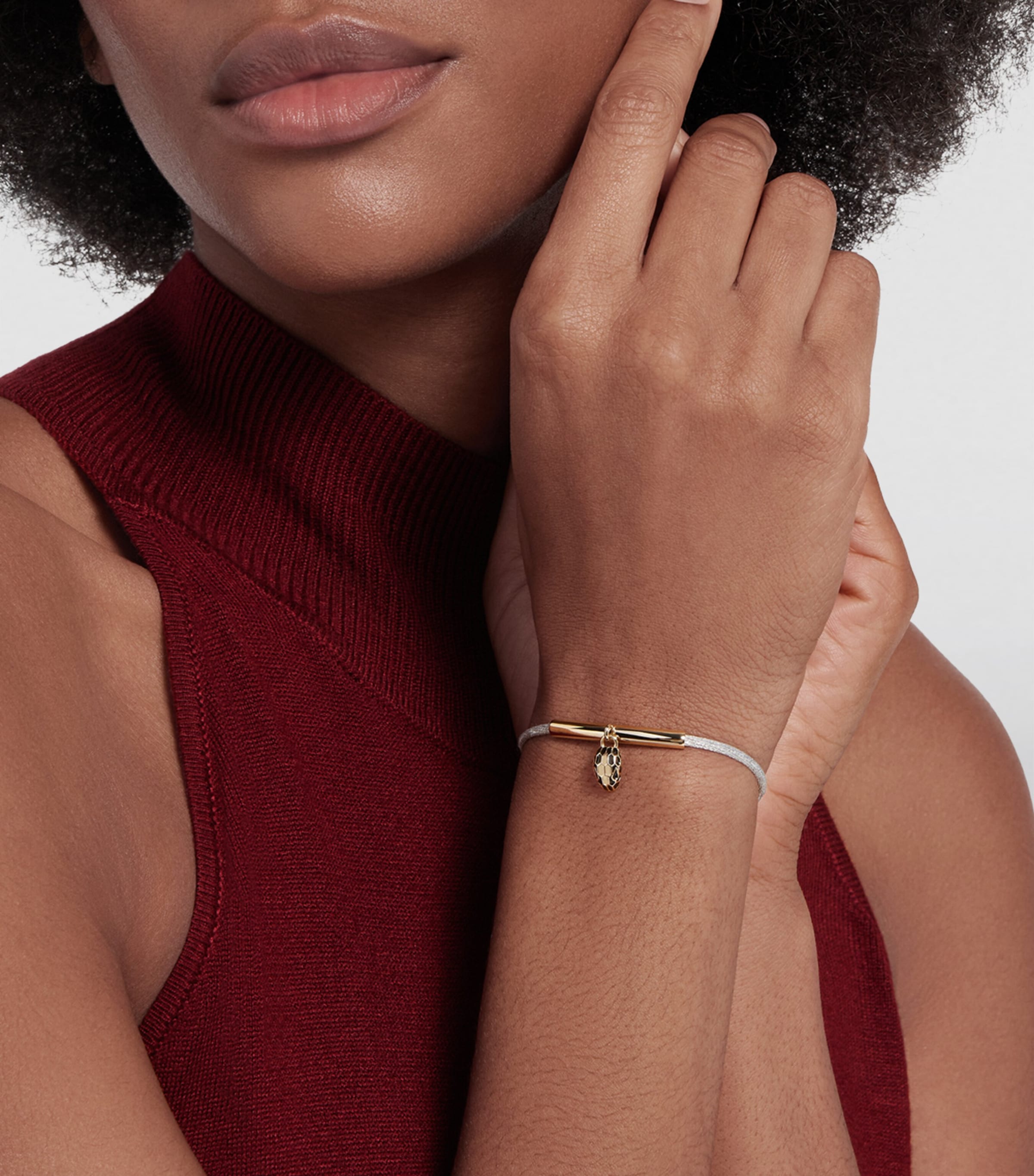 Bvlgari Silk Serpenti Forever Cord Bracelet Harrods UK