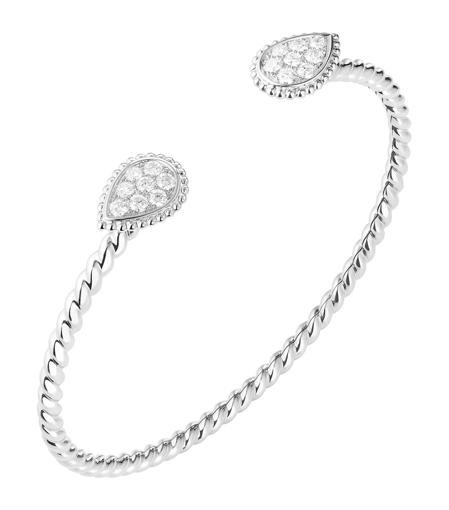White Gold and Diamond Serpent Bohème Two Motifs Bracelet WHITE GOLD Image 3