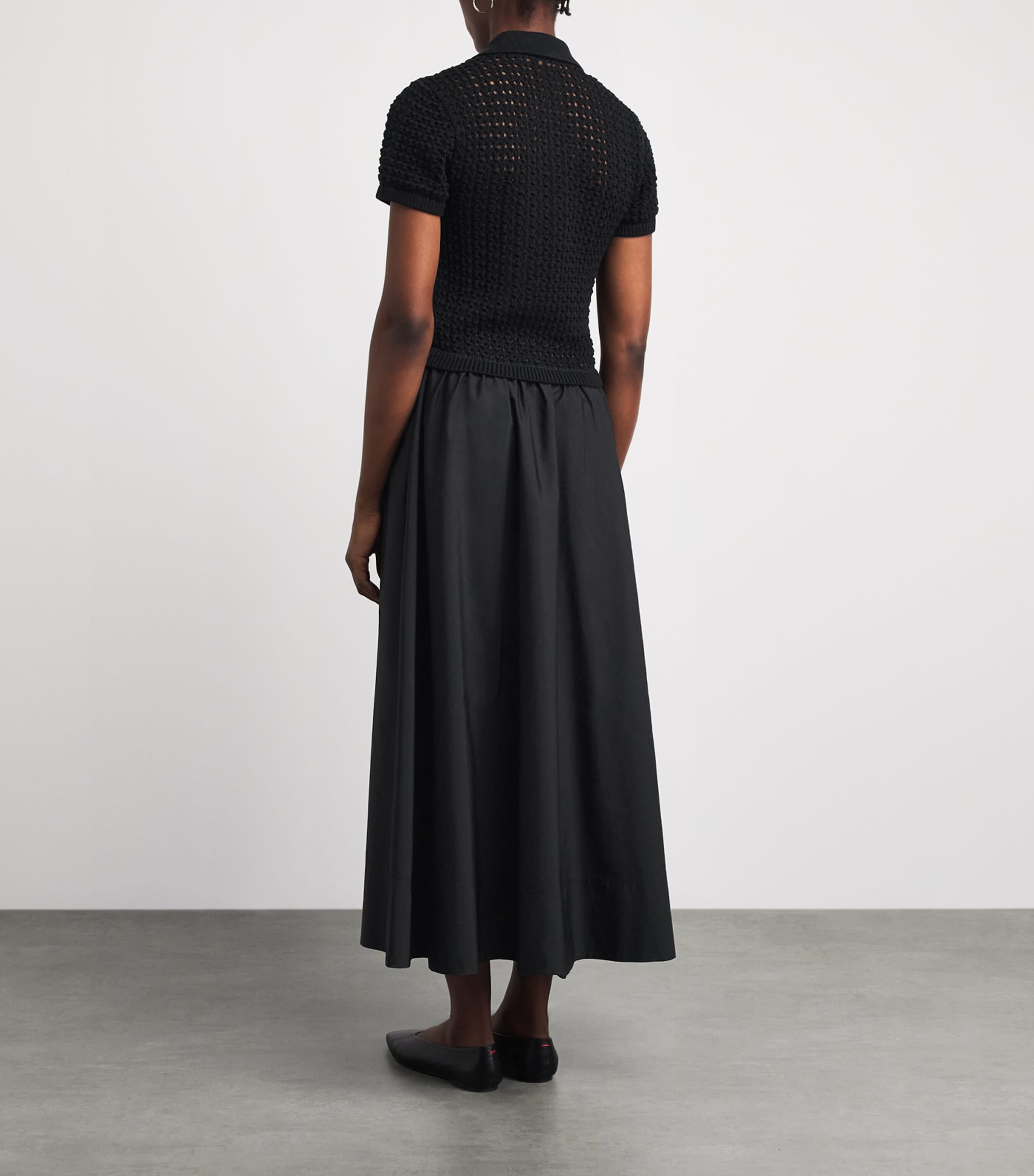 Polo Ralph Lauren Womens Cotton Hybrid Maxi Dress Polo Black Image 4