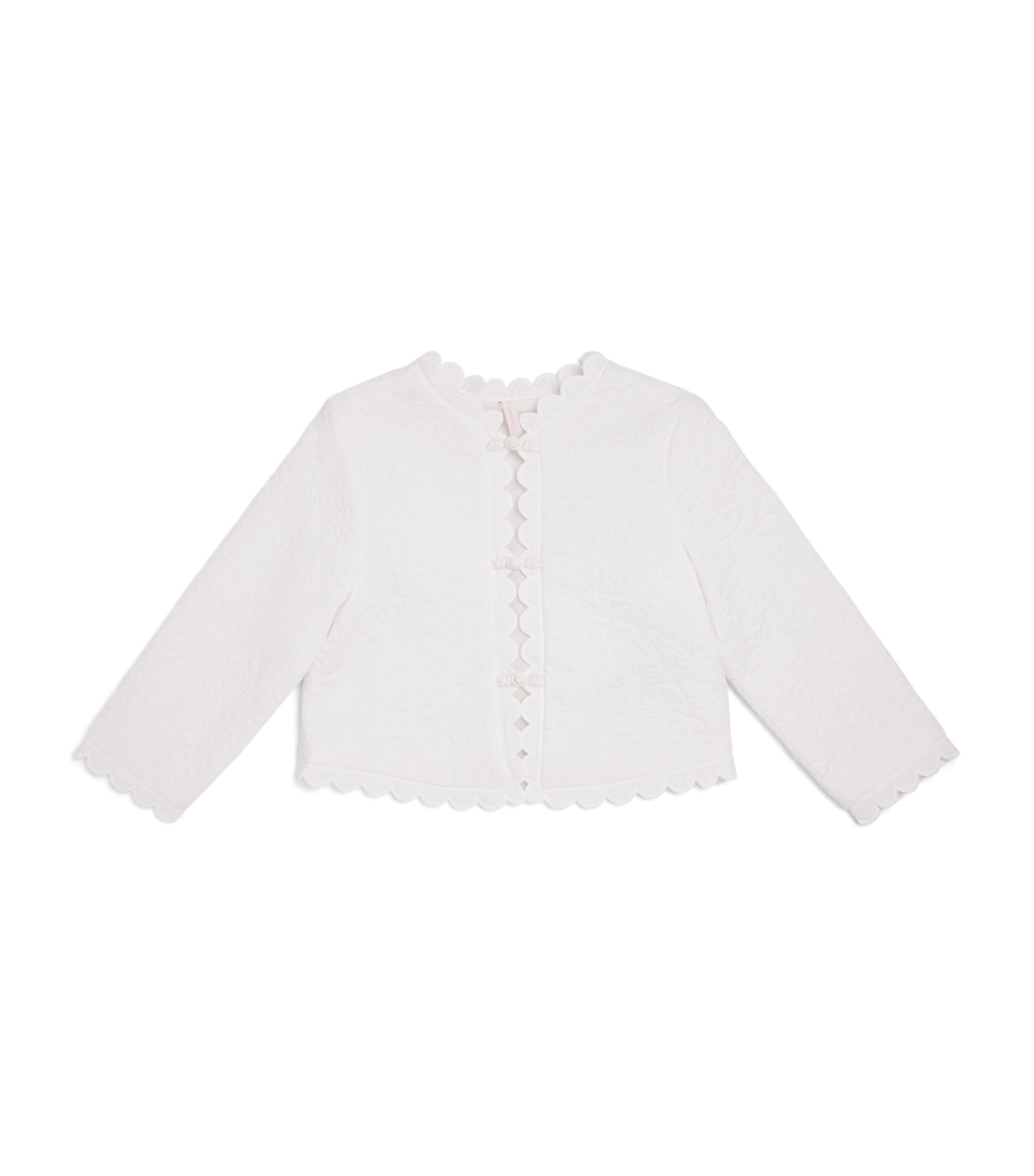 Zimmermann Kids Quilted Solstice Jacket (2-12 Years) Ivory Image 1