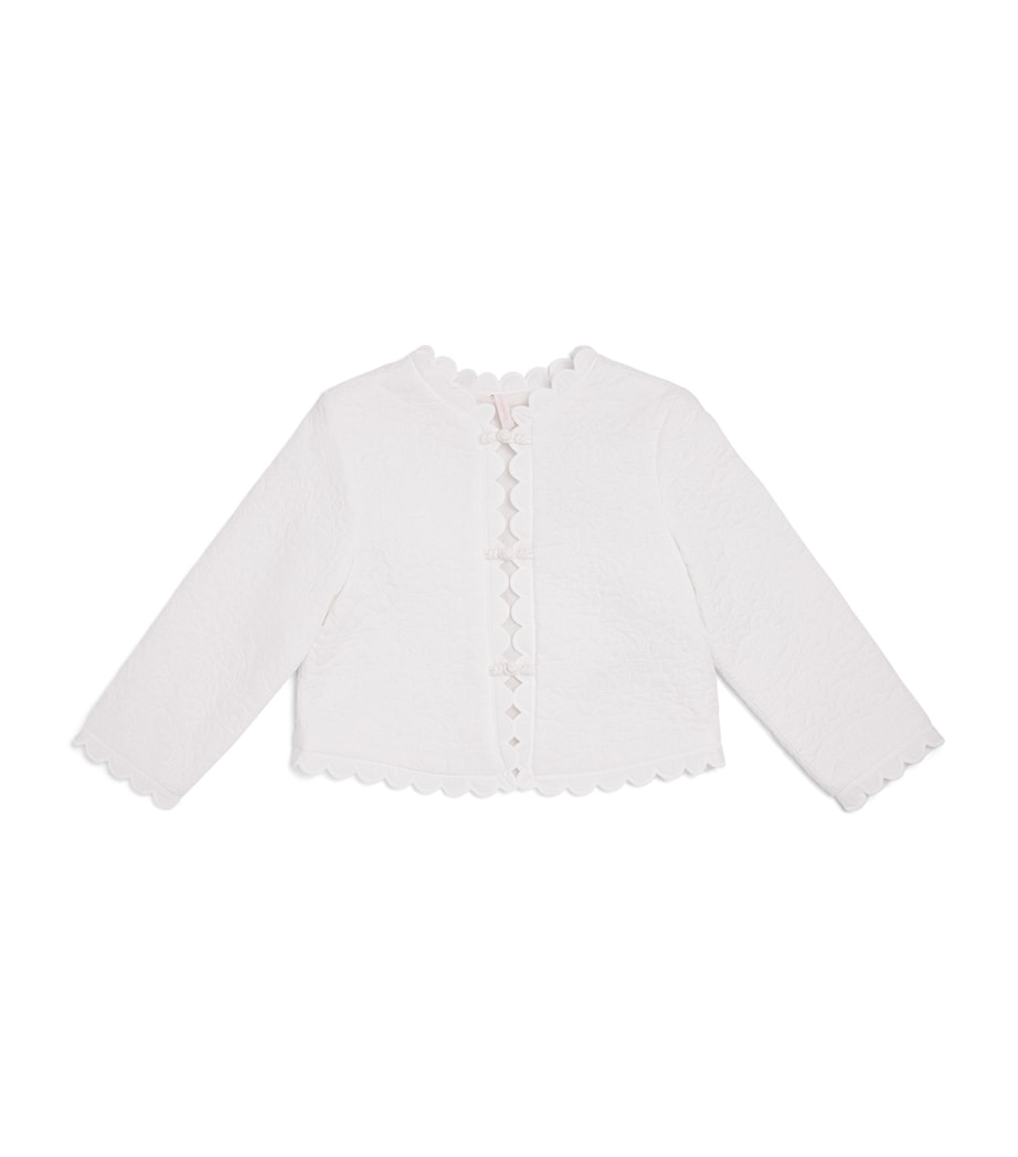 Zimmermann Kids Quilted Solstice Jacket (2-12 Years) Ivory Image 1