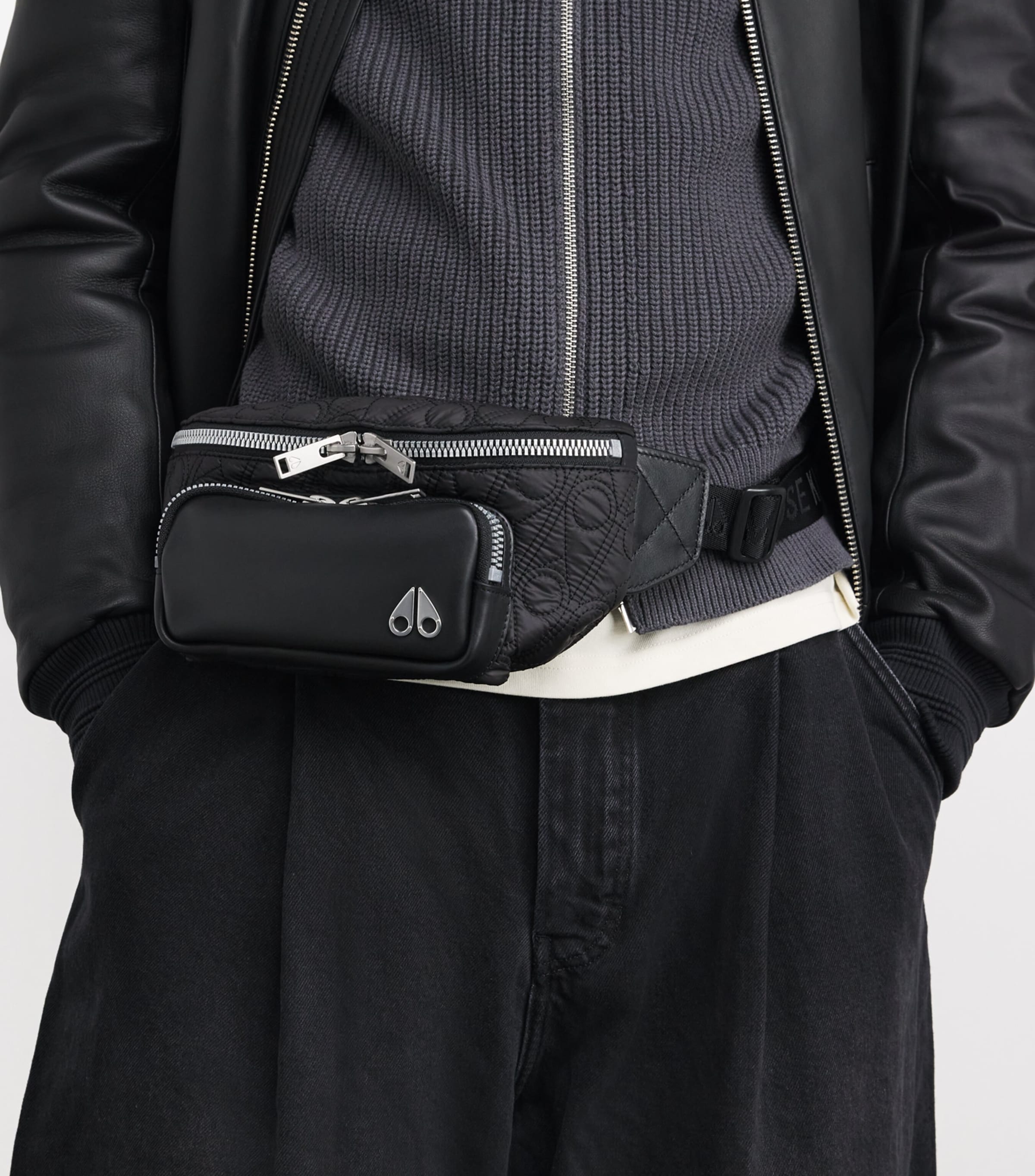 Monogram Belt Bag 1121 BLACK MONO Image 5