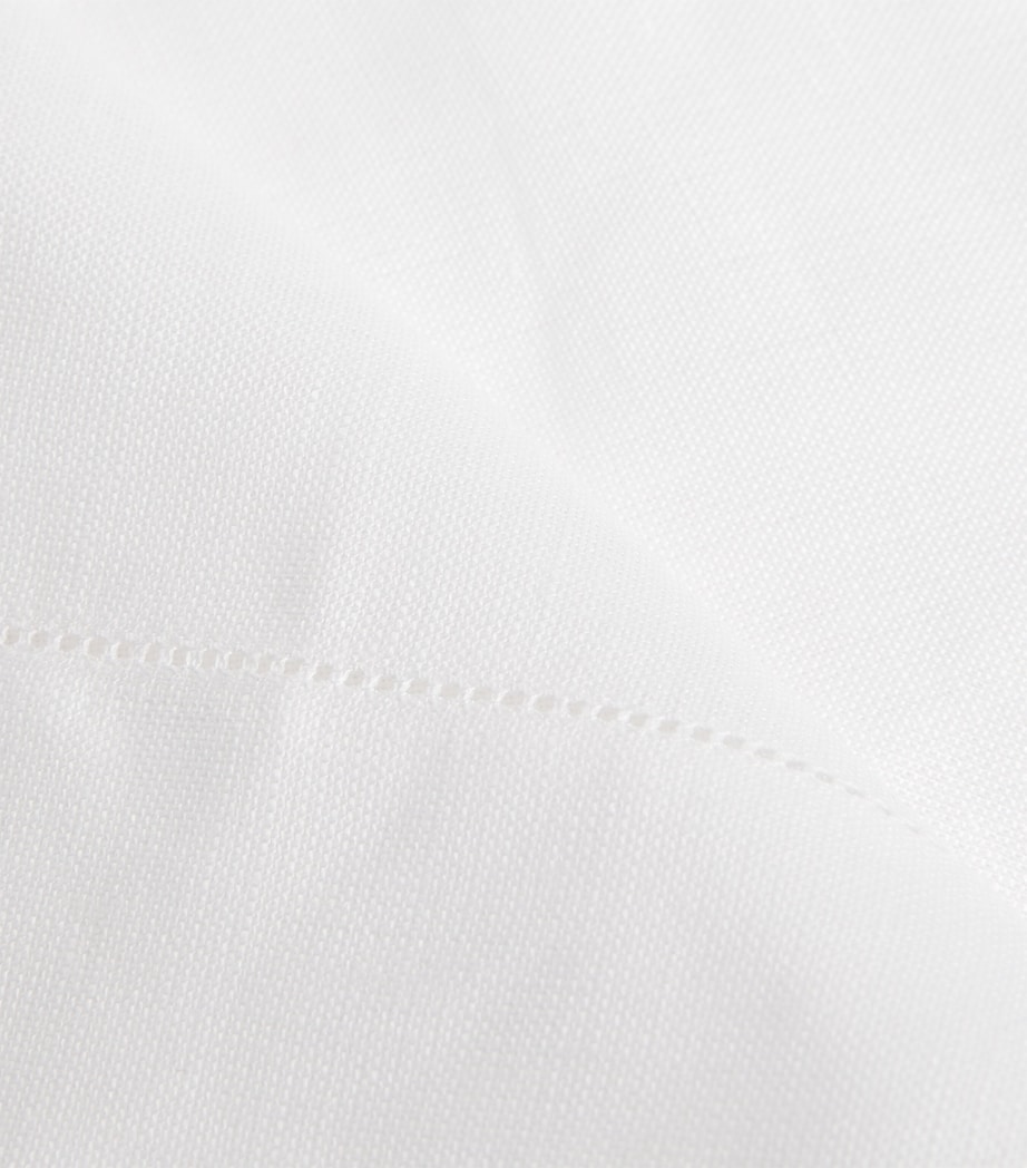 Hemstitch Edge Placemat (36cm x 51cm) WHITE Image 2