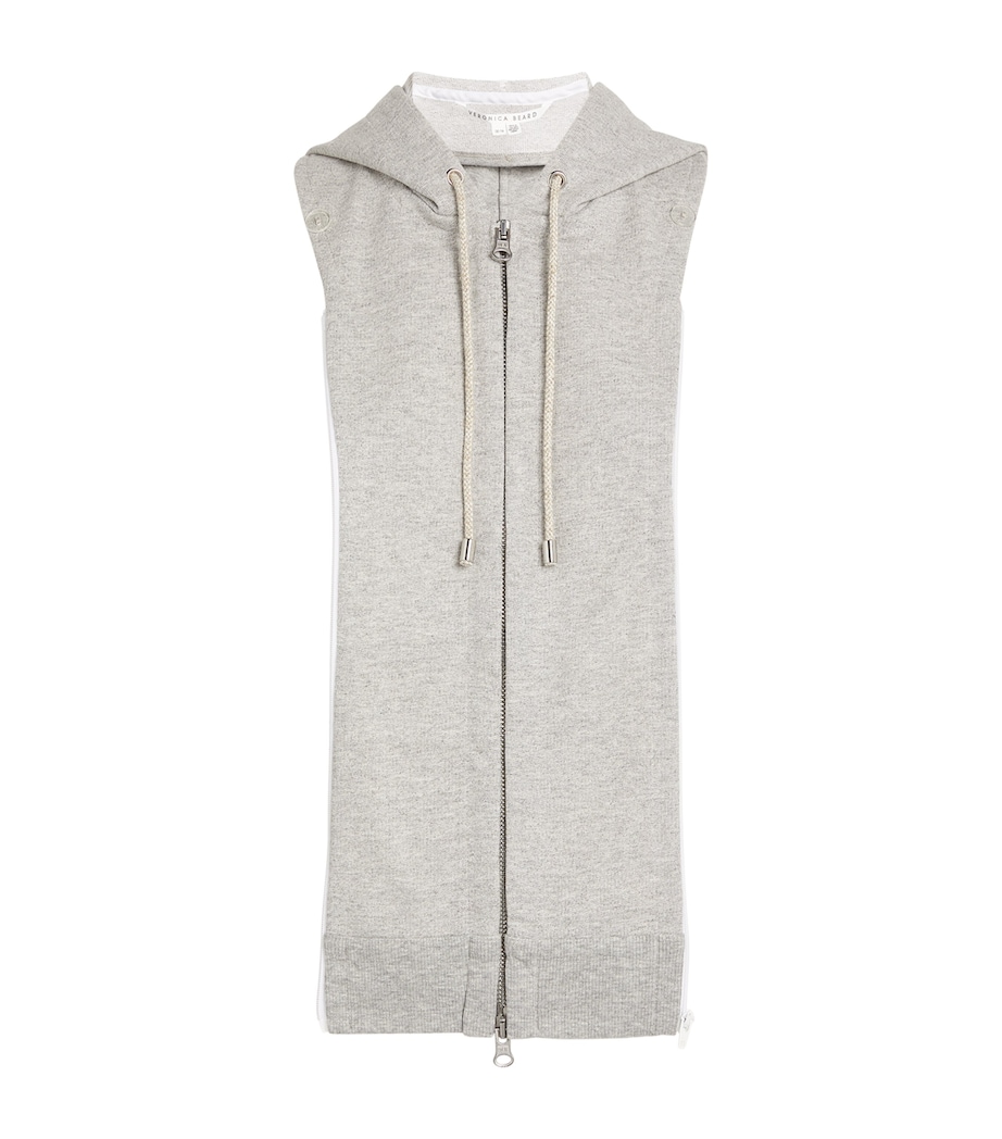 Zip-Up Hooded Dickey HEATHER GREY Image 1