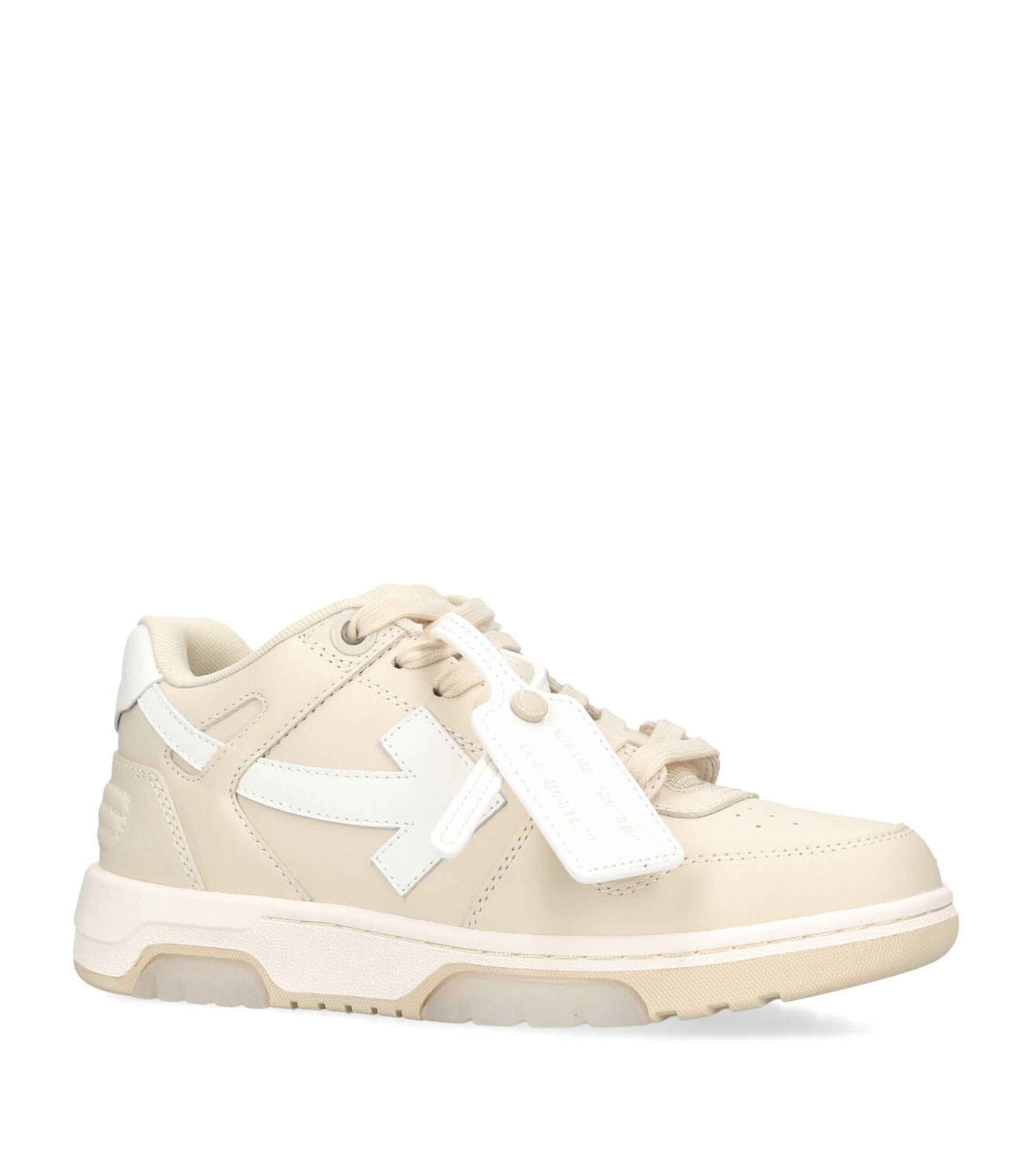 Off White Leather Out of Office Sneakers Harrods UK