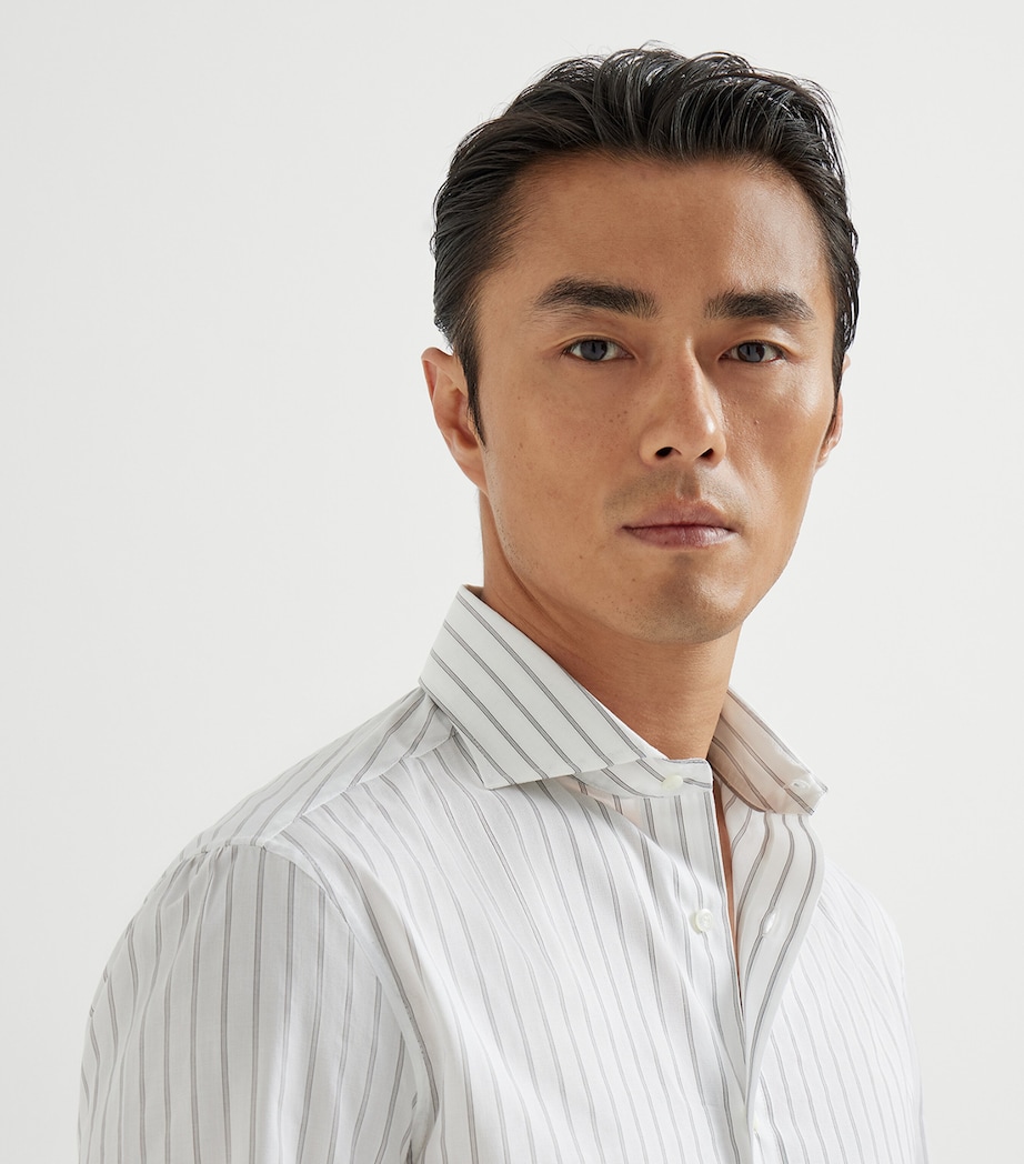 Cotton Stripe Shirt C026 Image 6