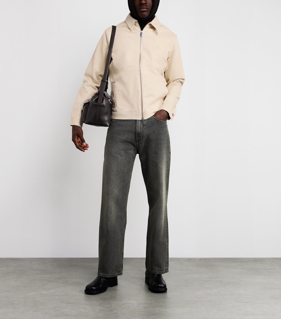 Cotton Padded Harrington Jacket U71NN SUNFADED SAND Image 2