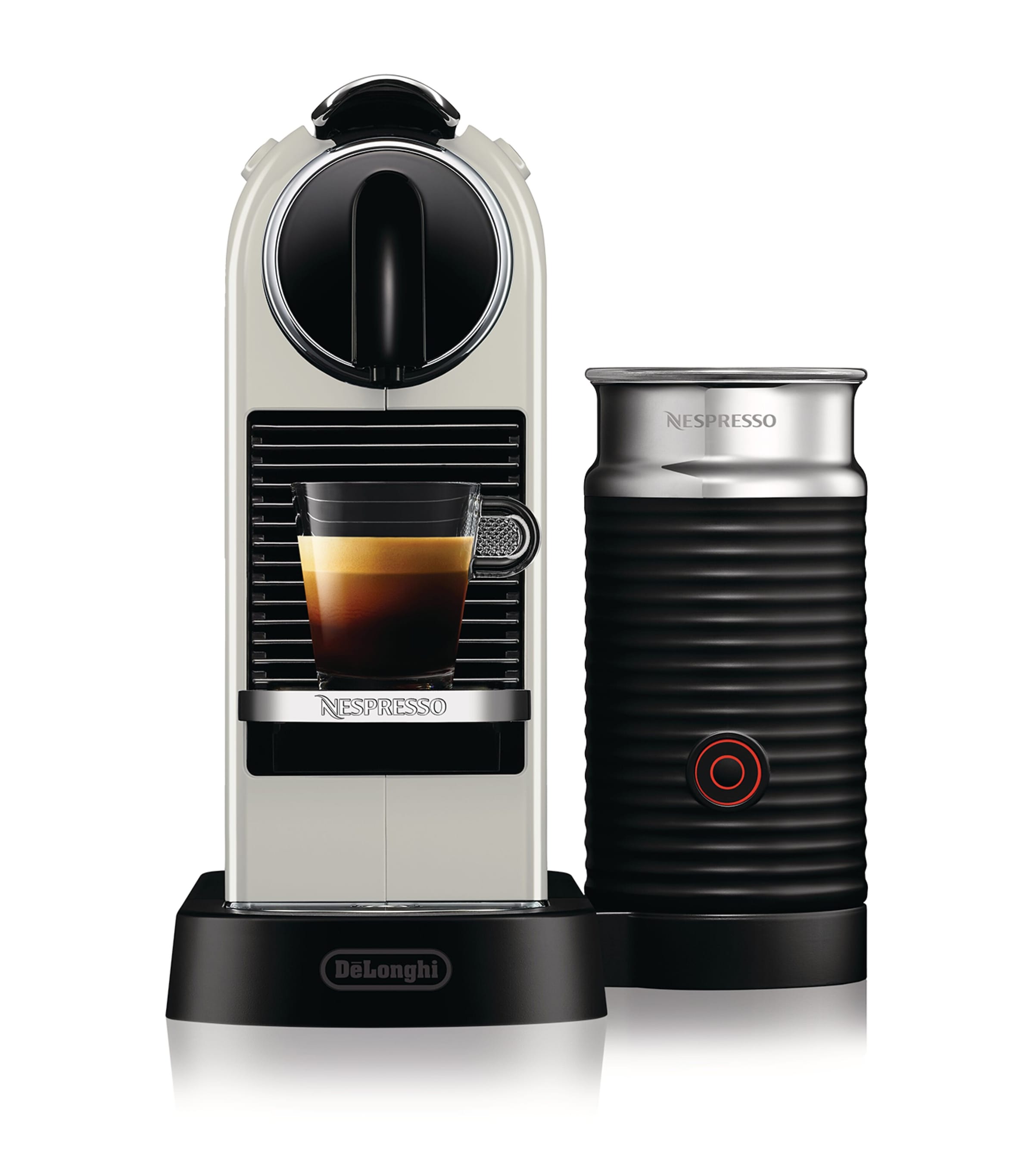 Nespresso CitiZ Coffee Pod Machine and Frother WHITE Image 2
