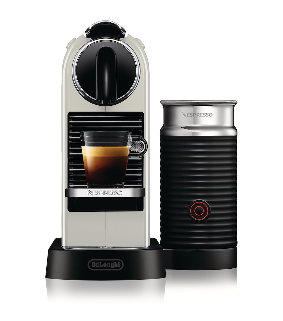 Nespresso CitiZ Coffee Pod Machine and Frother WHITE Image 2