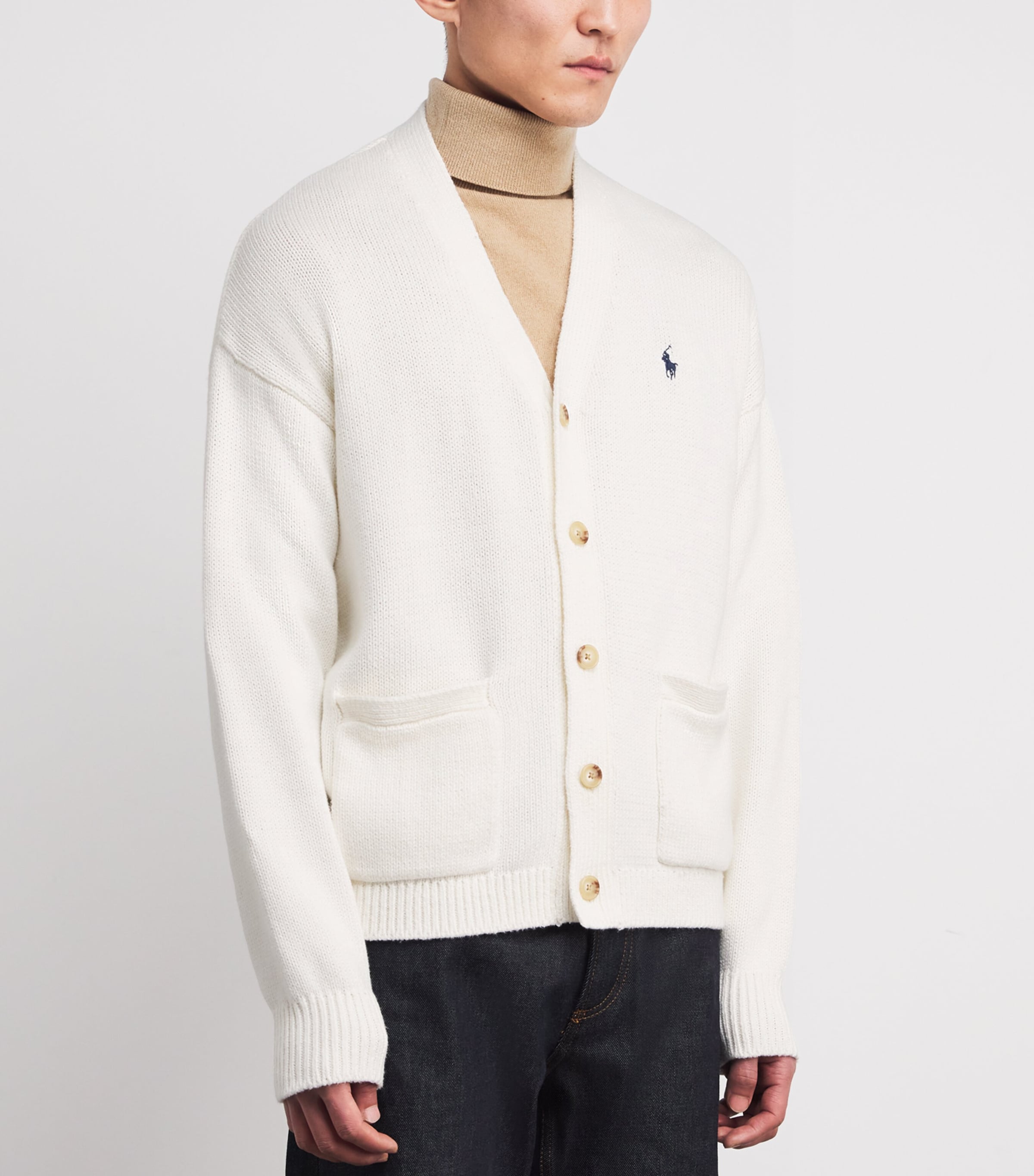 Cotton Cardigan DECKWASH WHITE Image 3