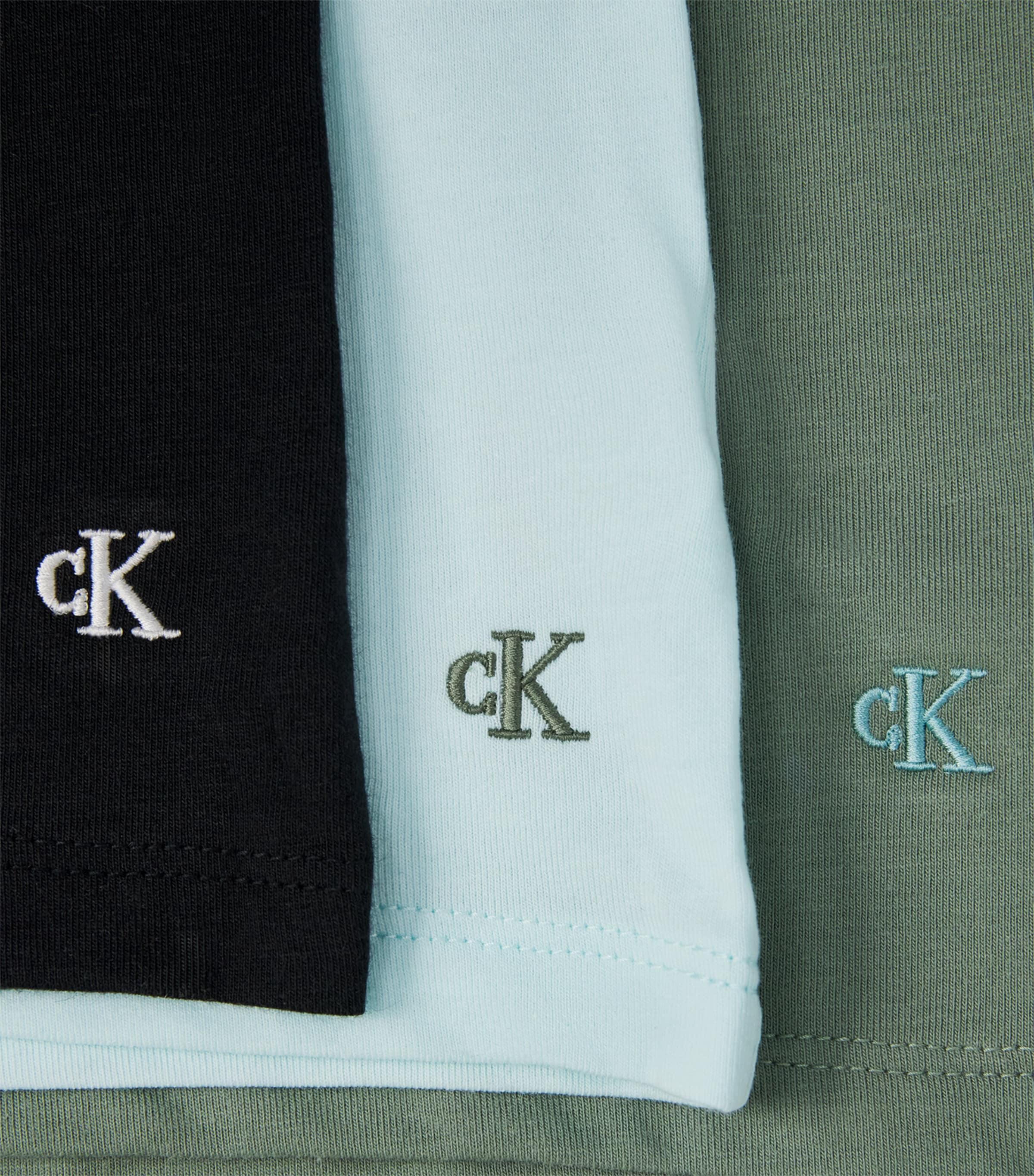 Calvin Klein Mens Stretch-Cotton T-Shirts (Pack of 3) Rxz Wspray,black Image 5