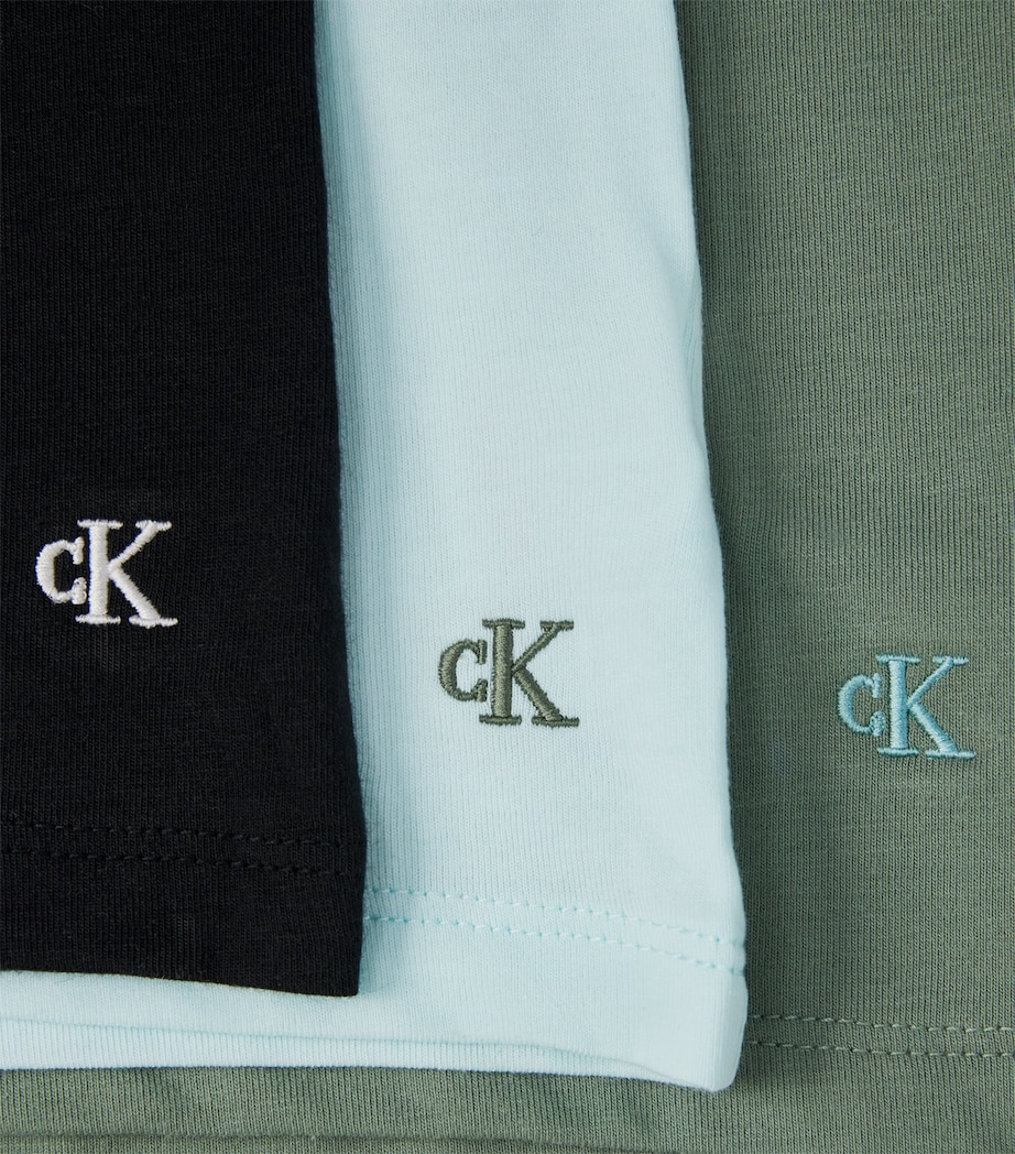 Calvin Klein Mens Stretch-Cotton T-Shirts (Pack of 3) Rxz Wspray,black Image 5