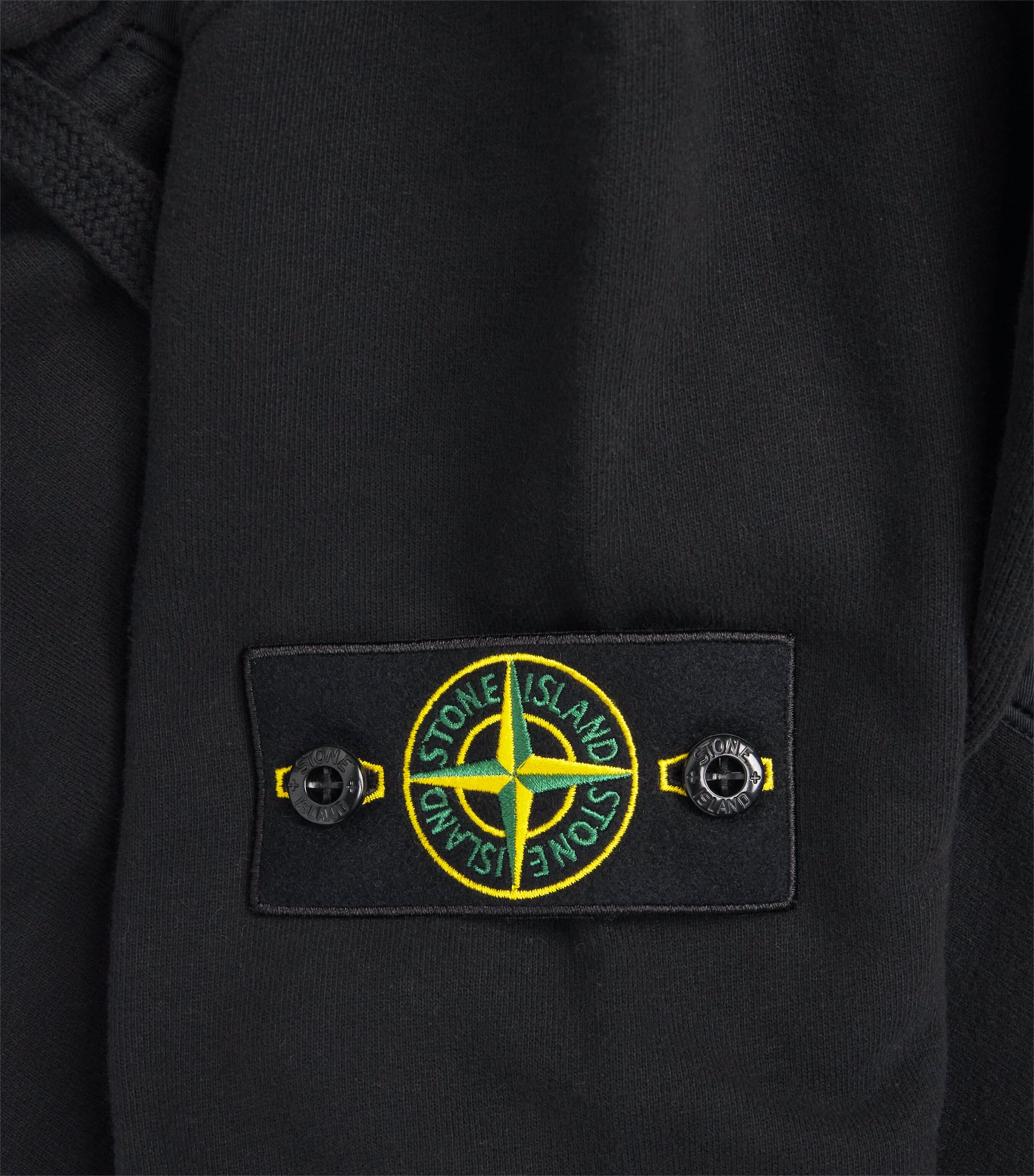 Stone Island Mens Organic Cotton Compass Hoodie Image 6