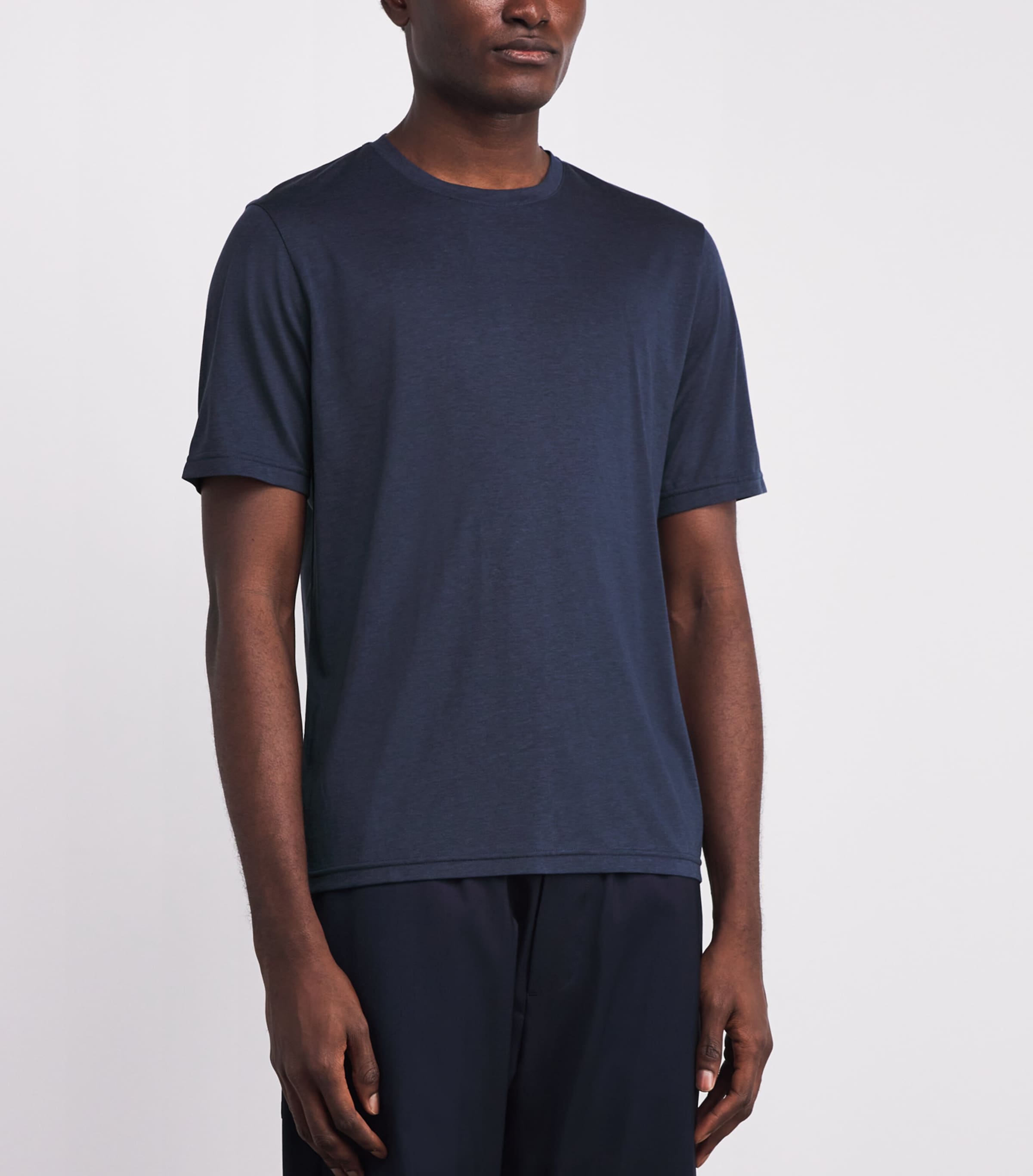 Cotton T-Shirt 16 BLUE NAVY Image 3