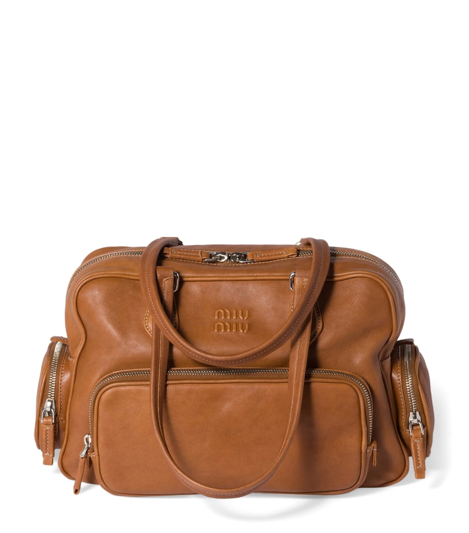 Nappa Leather Top-Handle Bag F098L Image 1