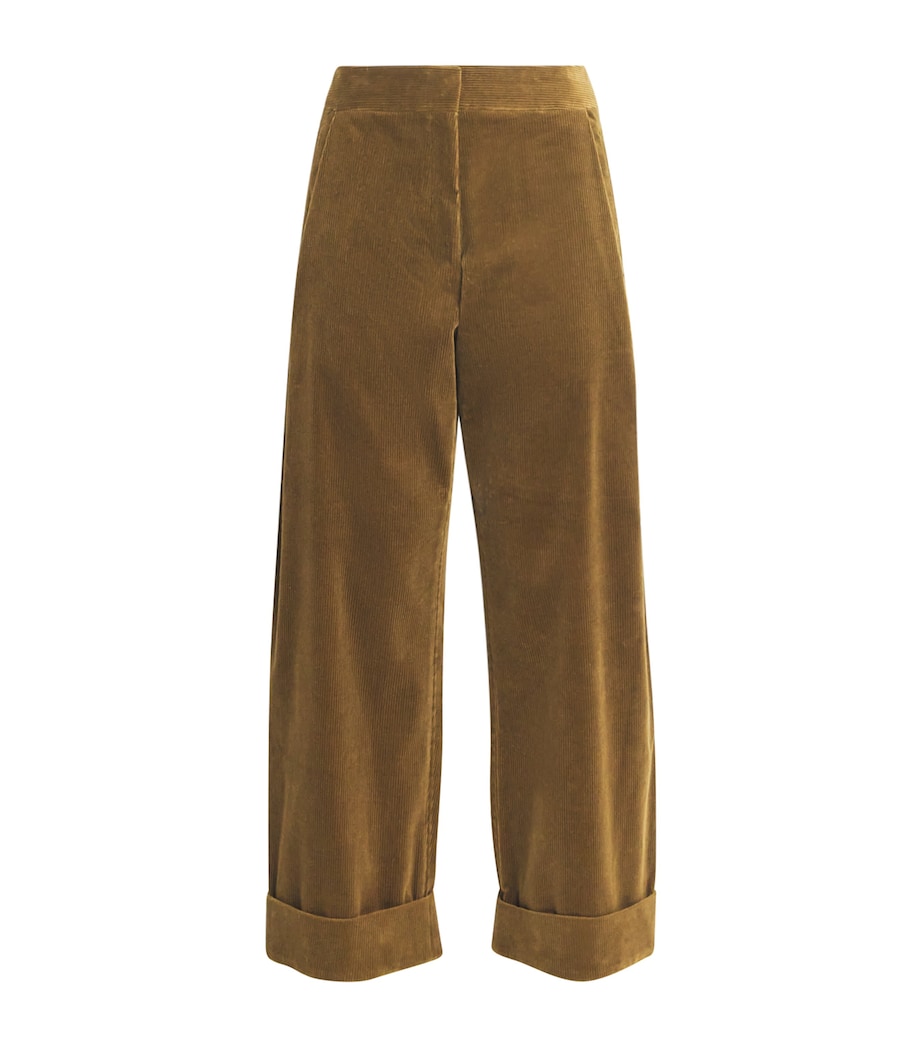 Corduroy Clever Trousers BRONZE GREEN Image 1