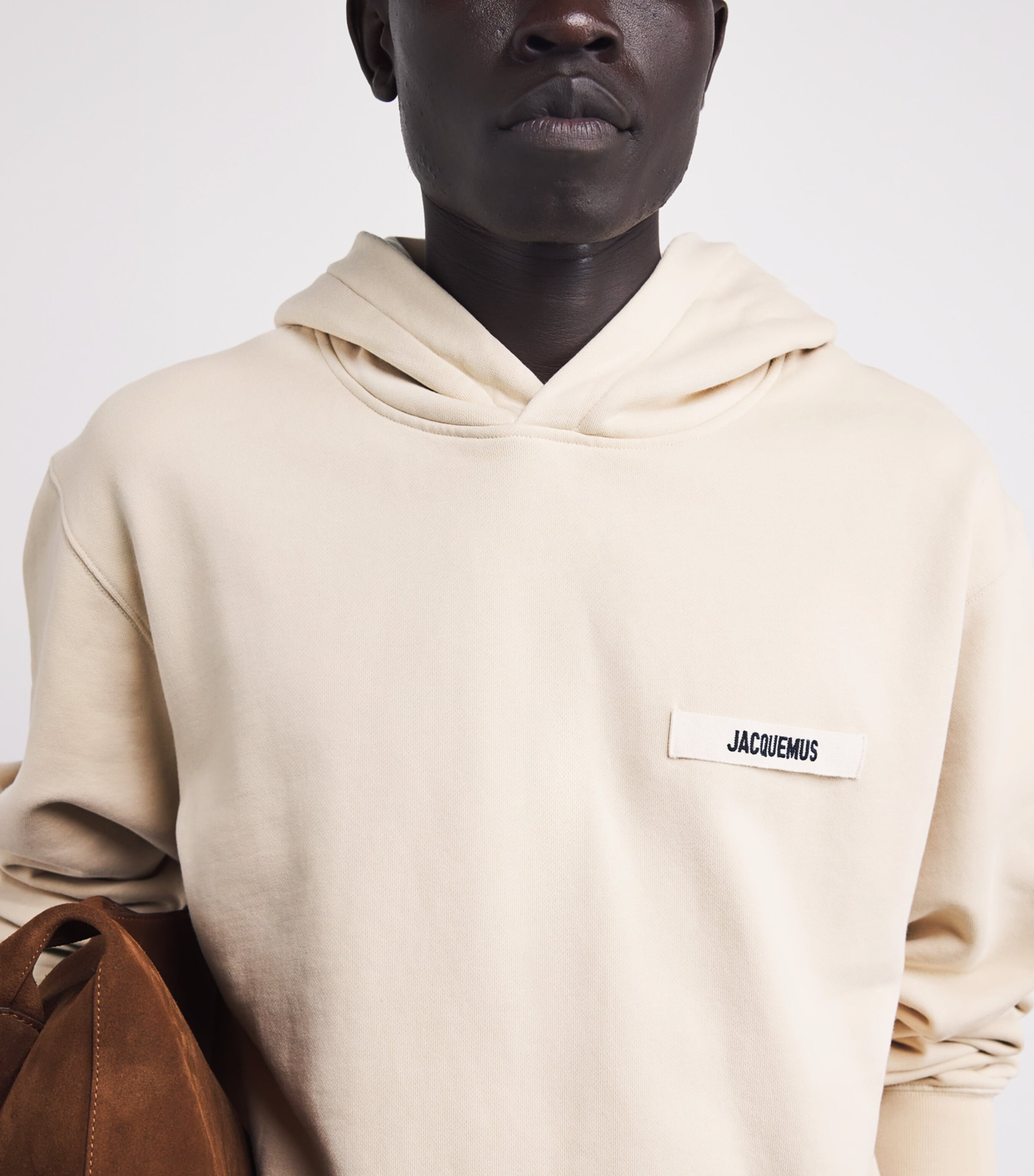 Grosgrain Logo Hoodie 150 BEIGE Image 6