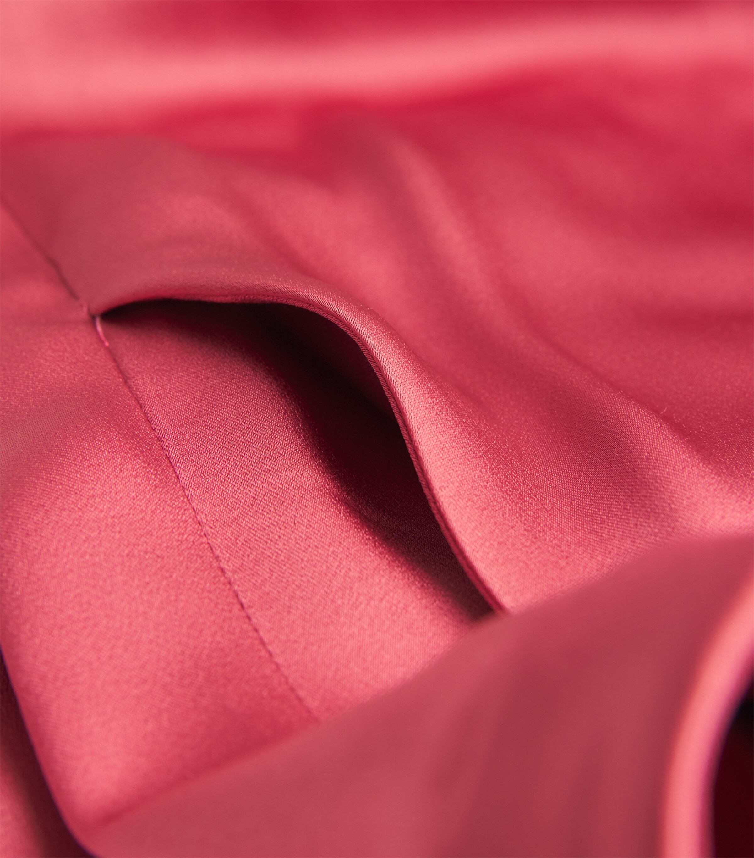 Satin Pleated Wide-Leg Trousers 678 DARK ROSE Image 5