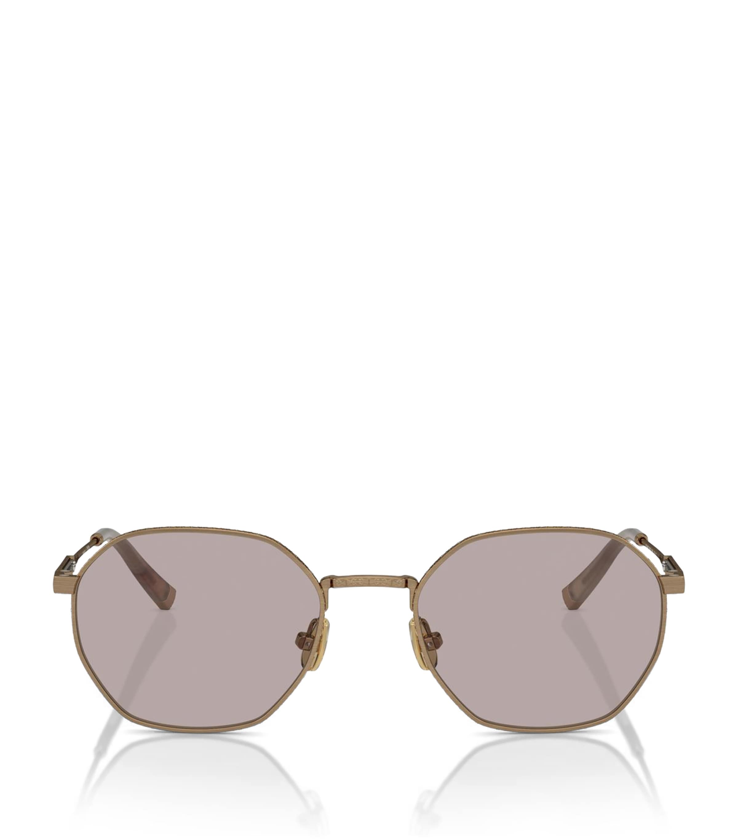 Brunello Cucinelli Unisex Sunglasses Bc2003st In Gold