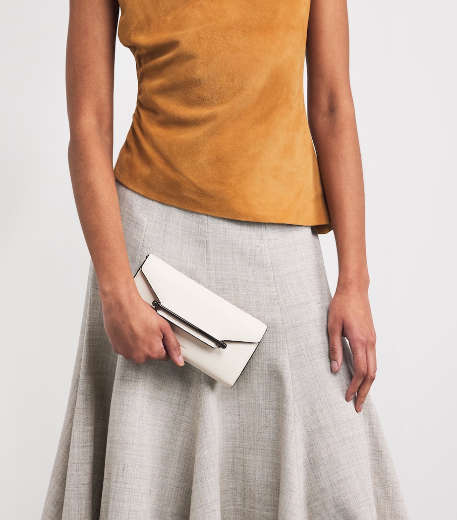 Leather Multrees Chain Wallet 971 WHITE Image 5