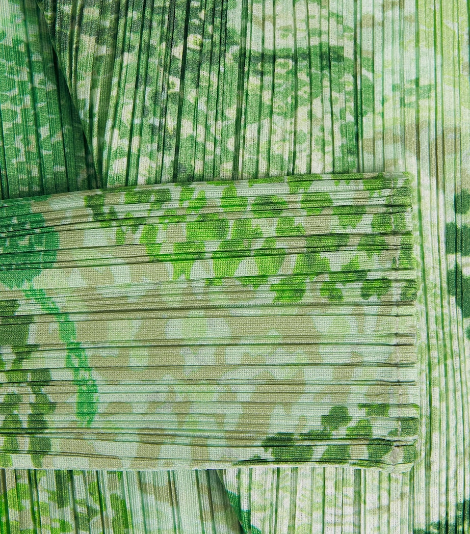 Pleats Please Issey Miyake Womens Pleated Foggy Forest Cardigan Grass Green Image 6