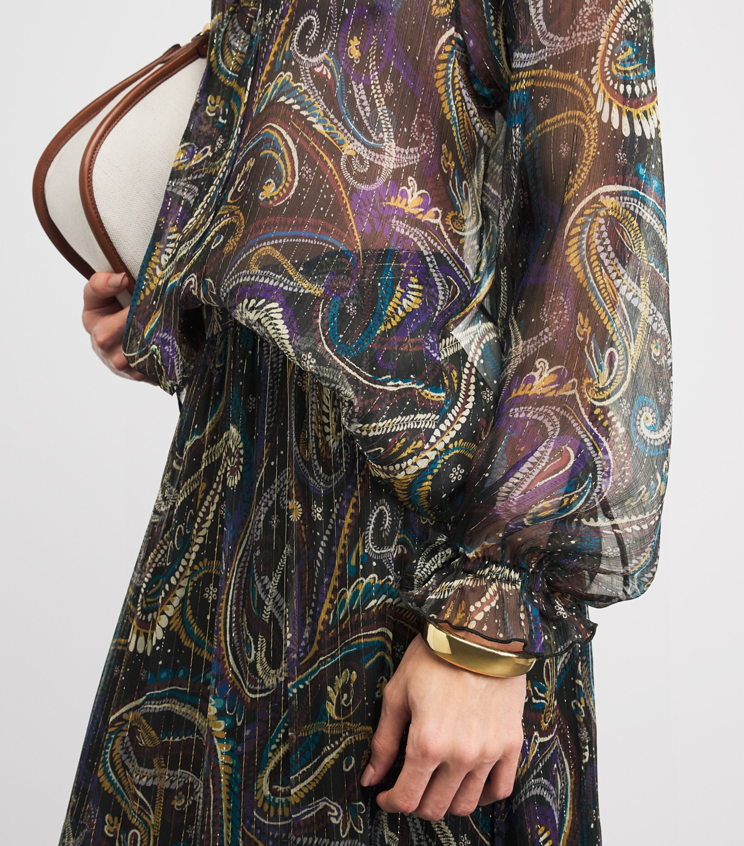 Etro Womens Silk Paisley Blouse Image 3