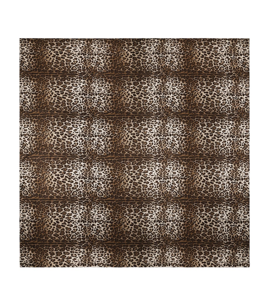 Cotton Leopard King Fitted Sheet (300cm x 300cm) UL003-LEOPARDO Image 1