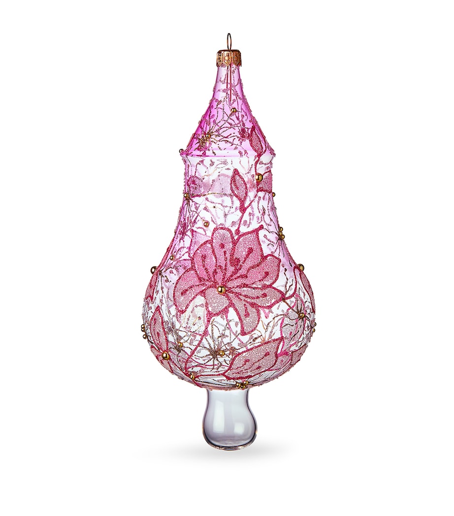 Chandelier Drop Tree Decoration MAGENTA Image 1