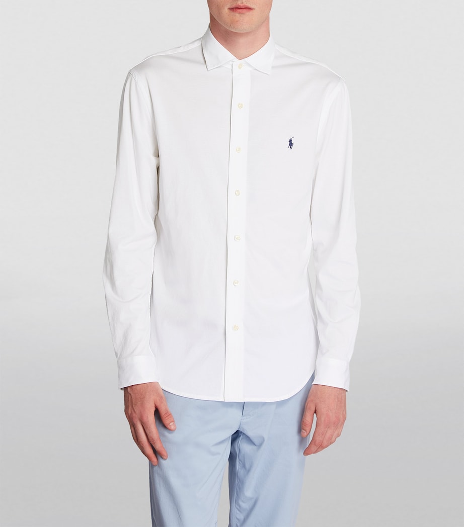 Polo Ralph Lauren Mens Cotton Jersey Shirt White Image 3