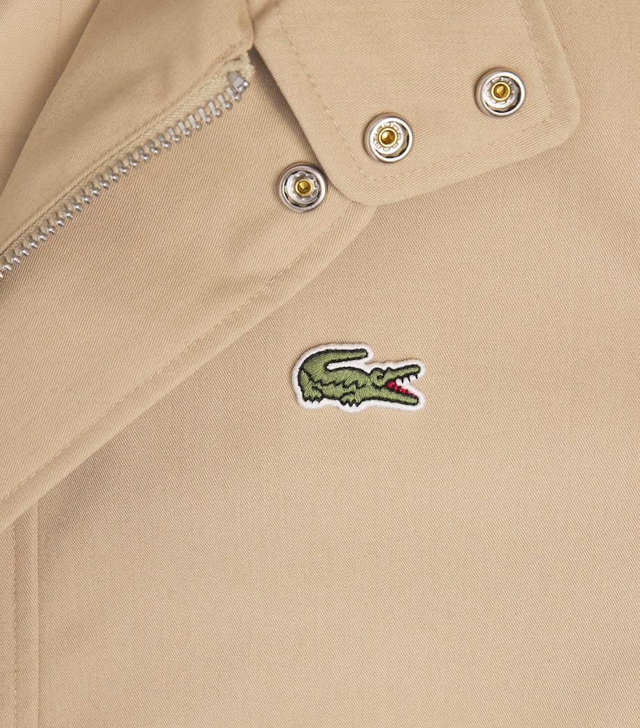 Lacoste Mens Twill Water-Repellent Harrington Jacket Viennese Image 6
