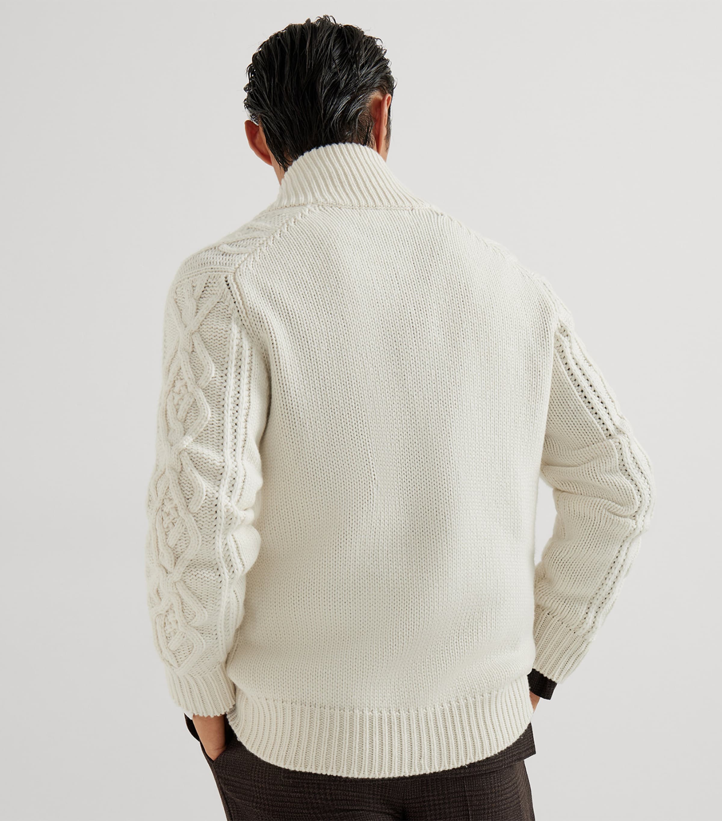 Cashmere Cable-Knit Cardigan C2723 Image 3