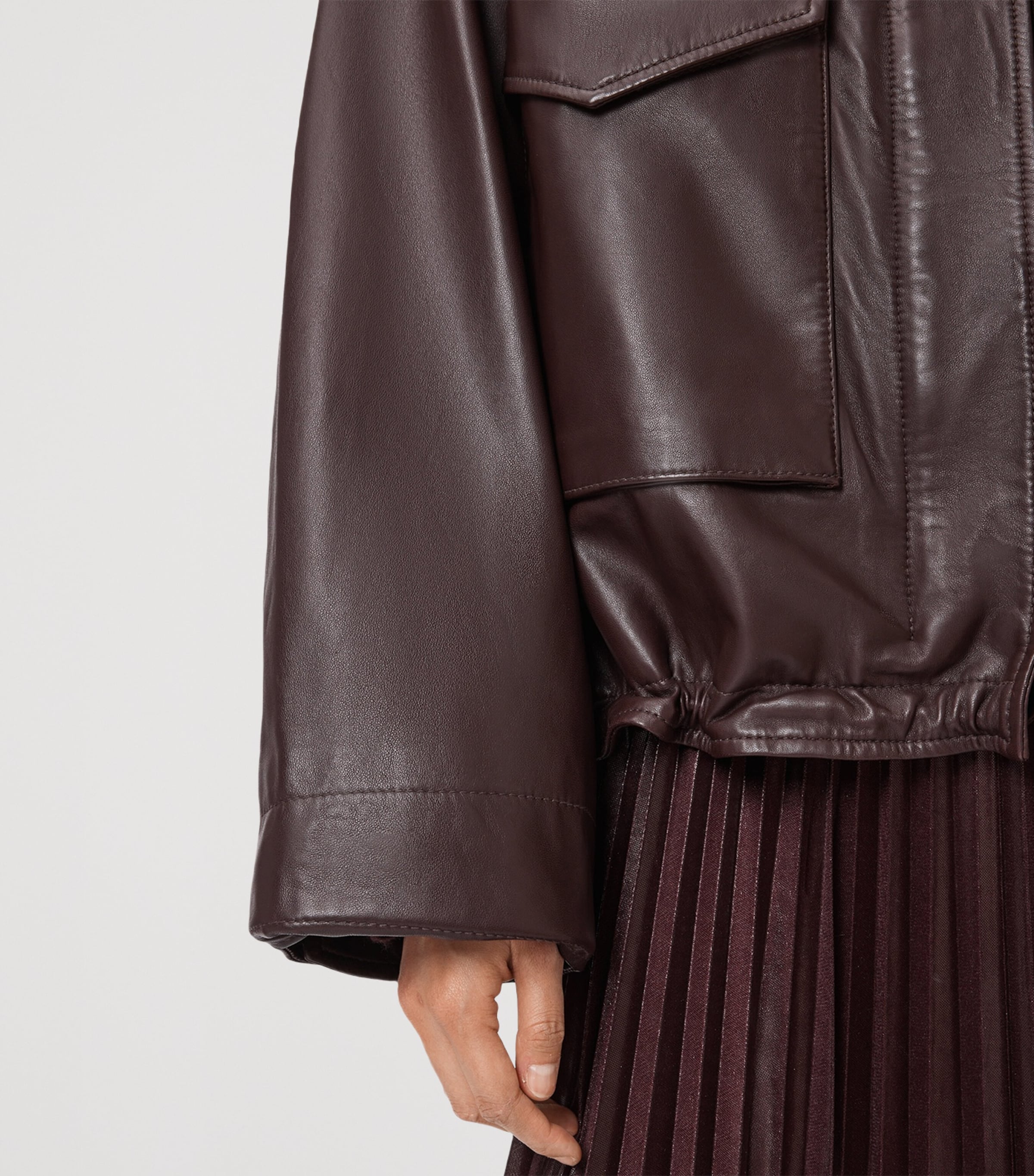 Clay Leather Jacket OXBLOOD RED Image 6