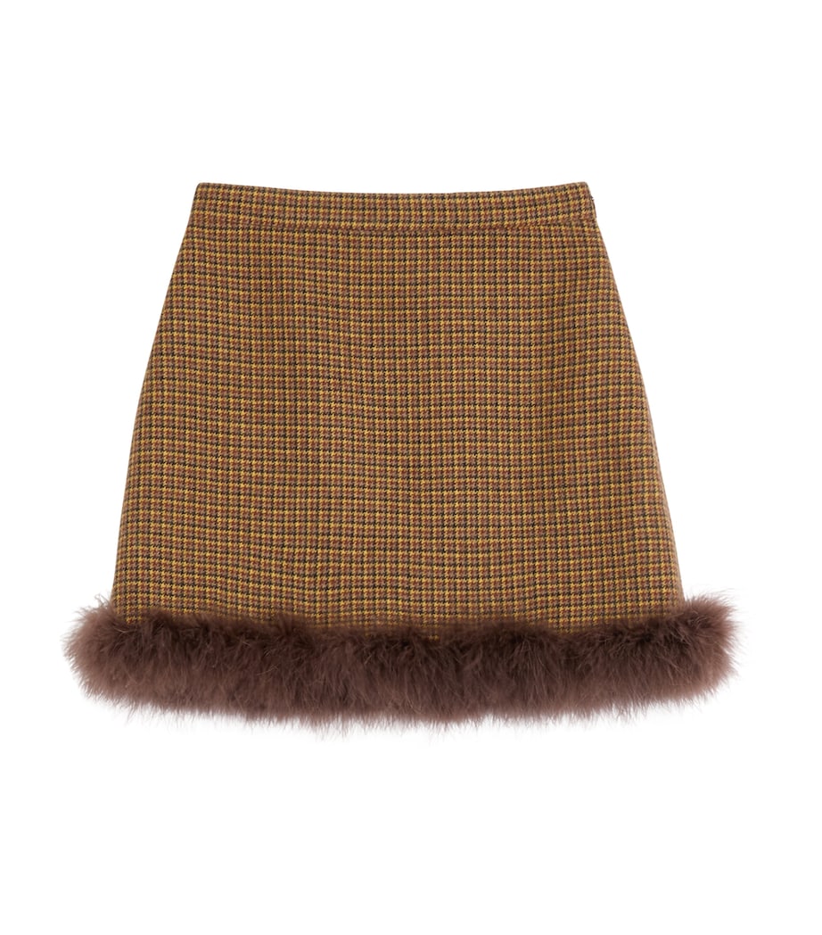 Wool Check Mini Skirt D8Q Image 1