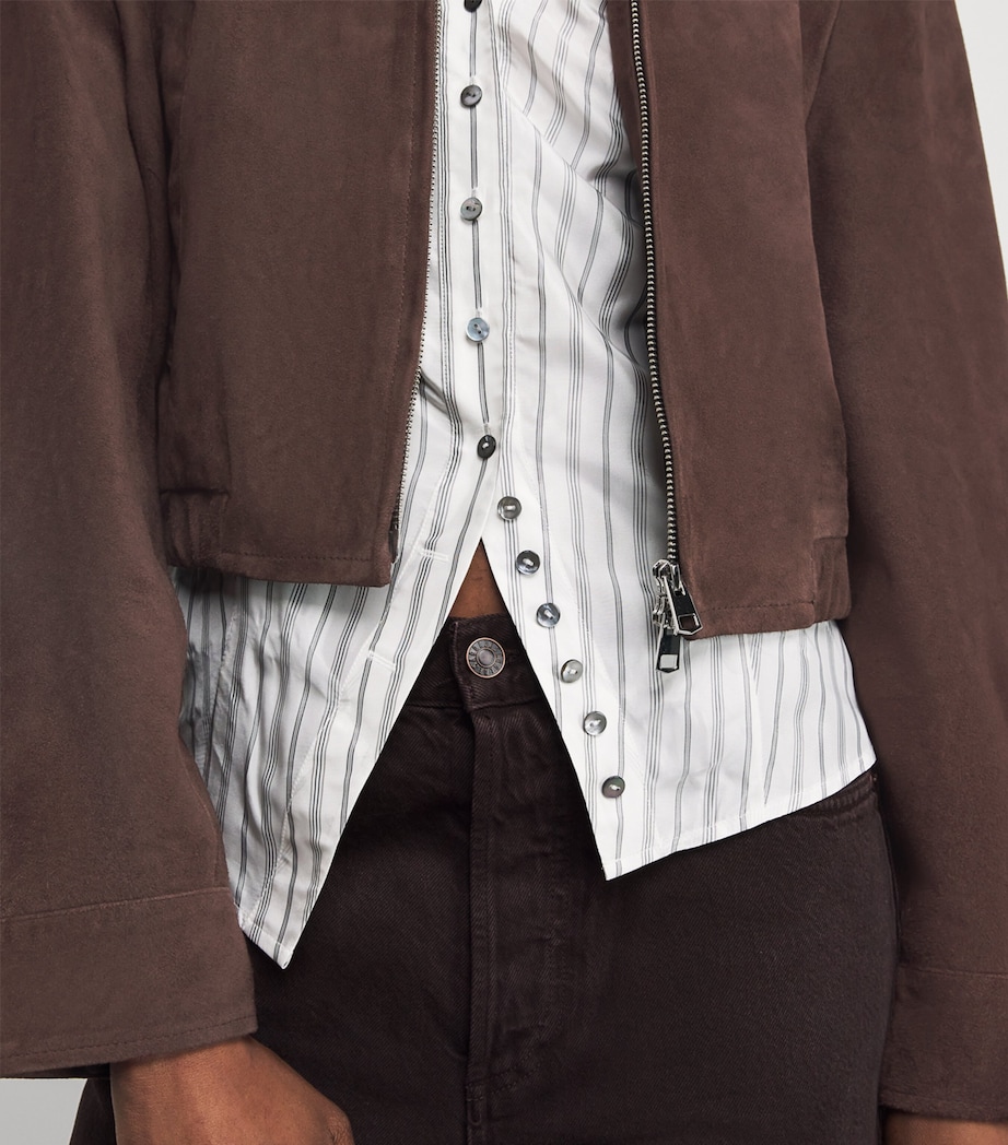 Suede Nahla Cropped Jacket ROTO Image 6