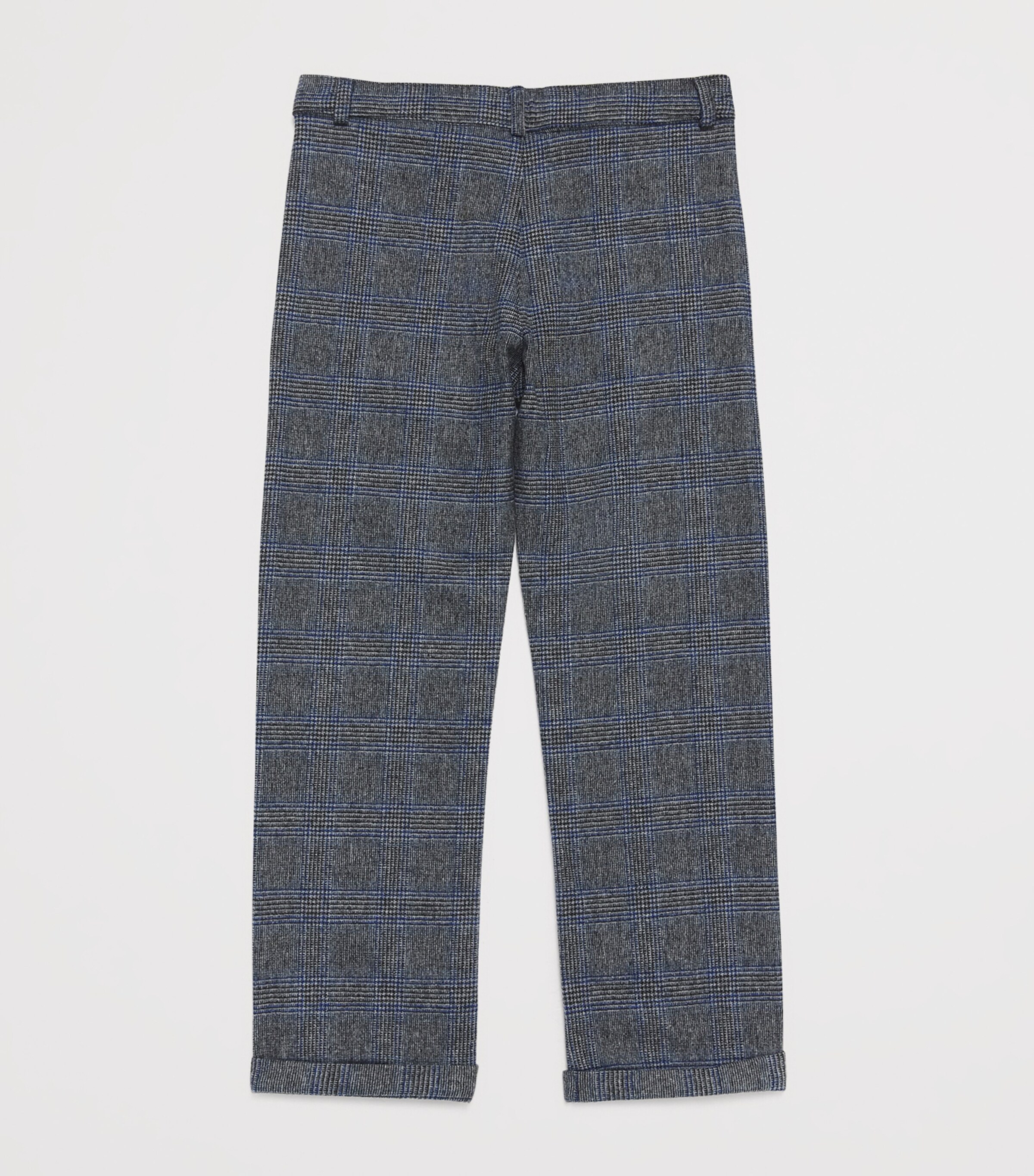 Wool-Blend Check Trousers (5-12 Years) 22 GRIS MOYEN CHINÉ Image 2