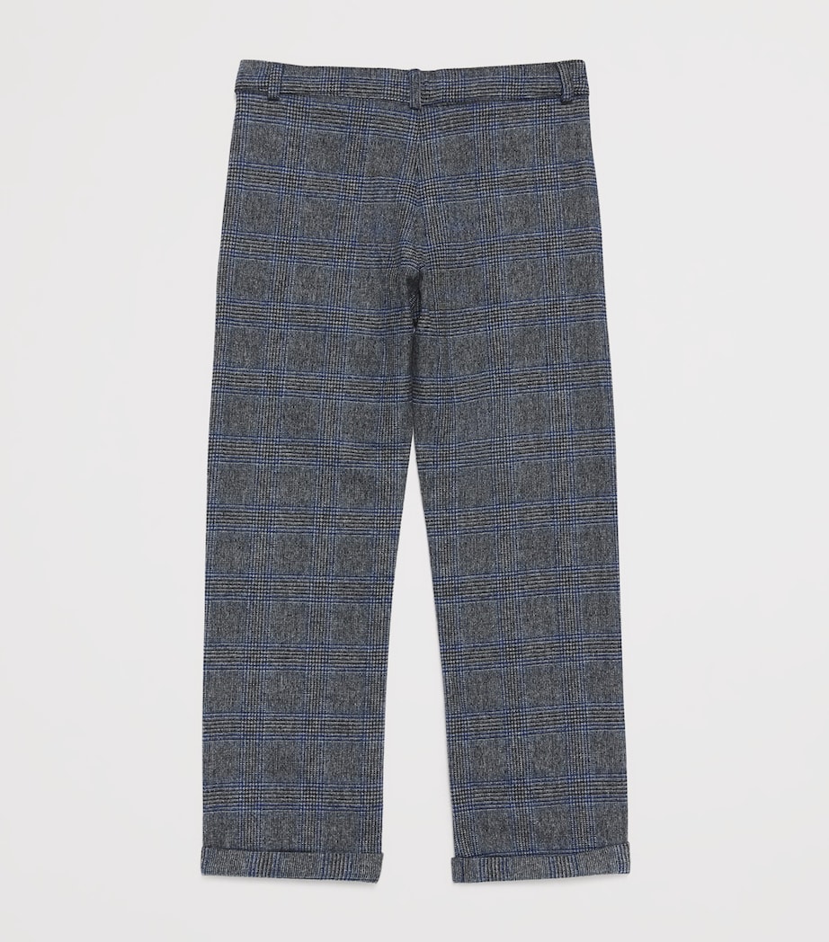 Wool-Blend Check Trousers (5-12 Years) 22 GRIS MOYEN CHINÉ Image 2