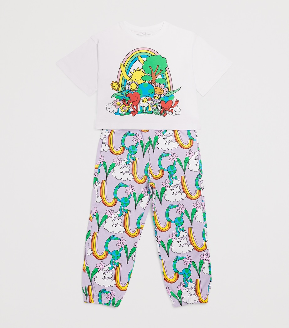 Cotton Rainbow Graphic T-Shirt (3-14+ Years) 100WHITE Image 3
