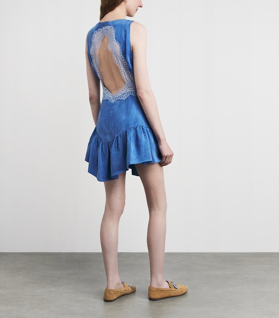 Claudie Pierlot Womens Backless Mini Dress Amsterdam Blue Image 4