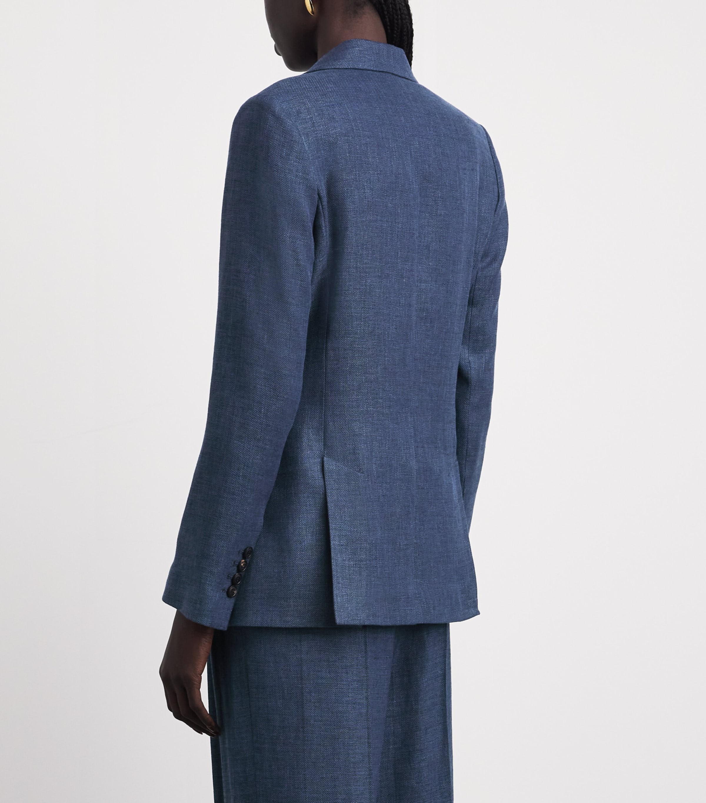 Eleventy Linen-wool-silk-blend Blazer In Multi