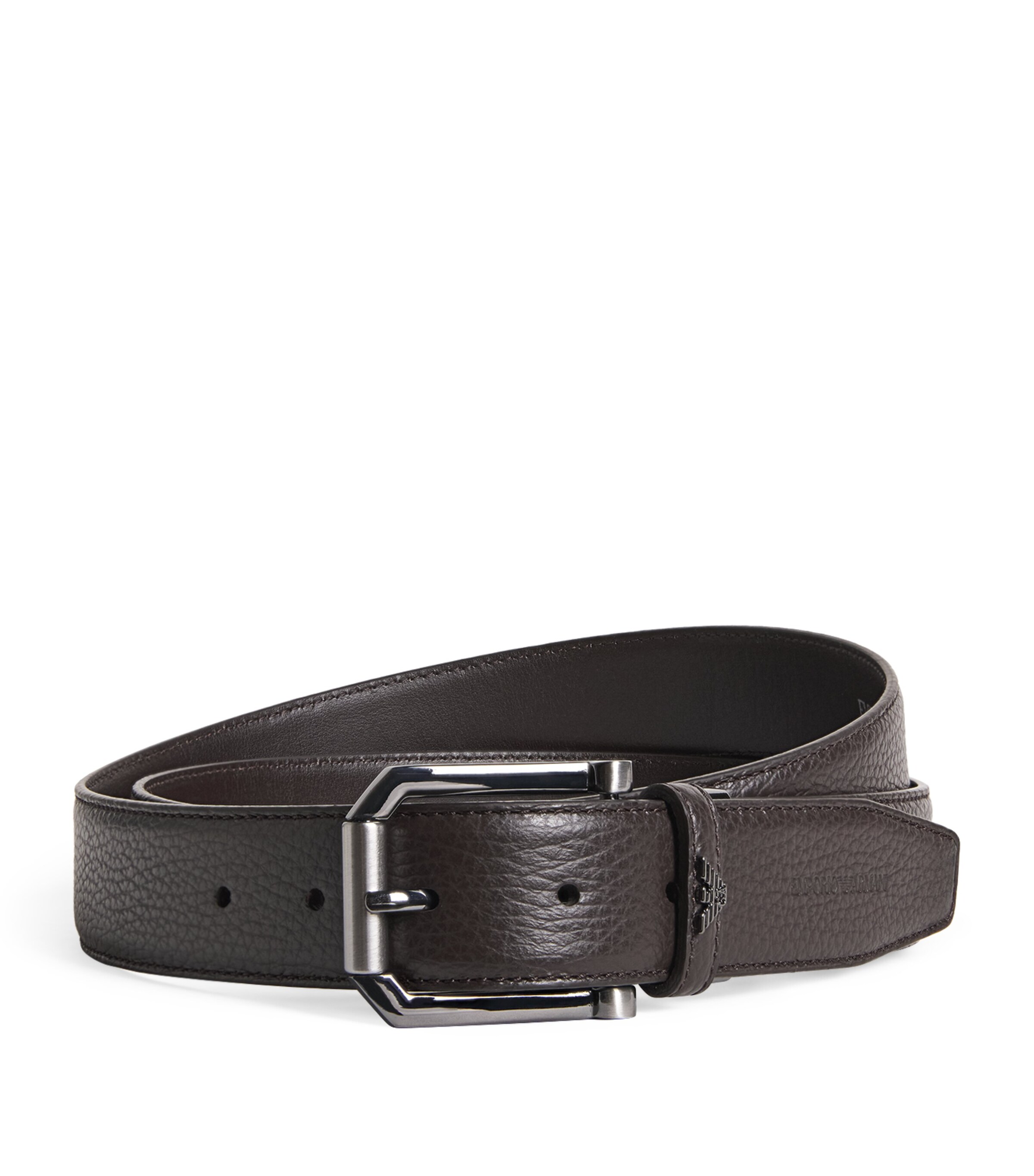 Emporio Armani Leather Tongue Belt Image 1