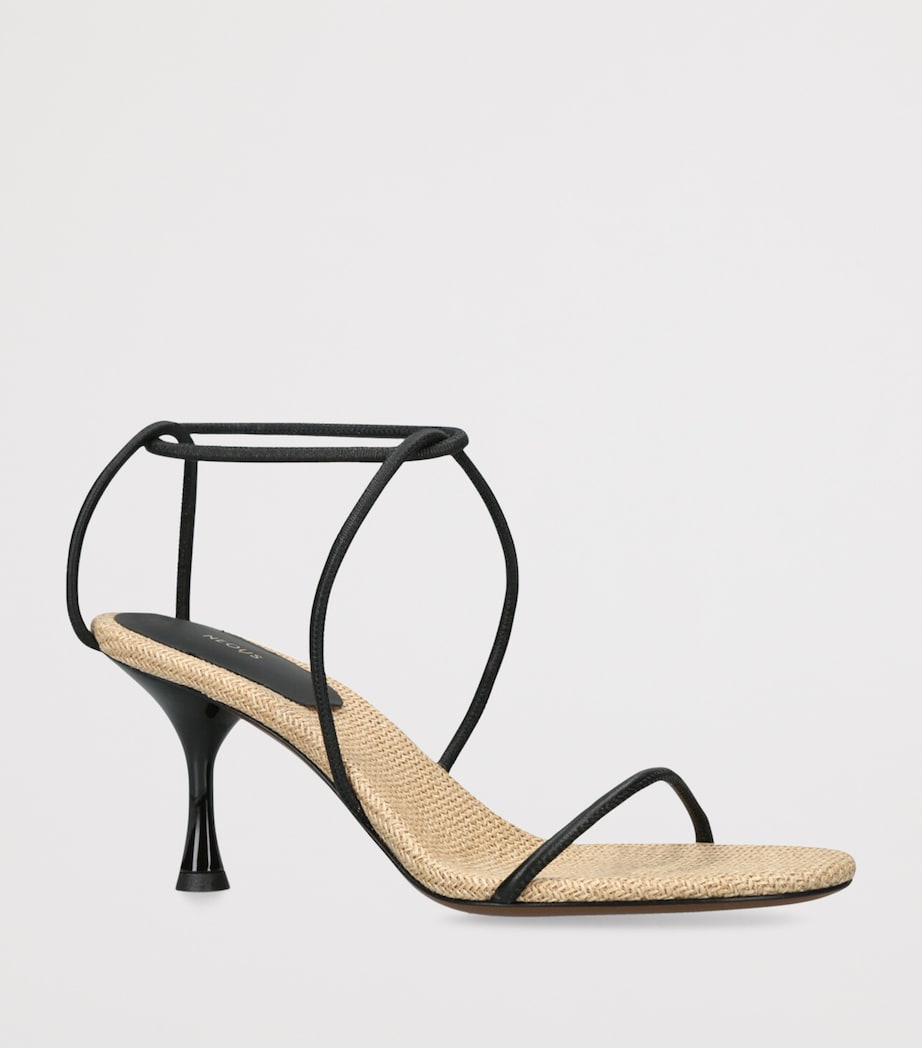 NEOUS Leather Nenque Sandals 80 Black Image 3