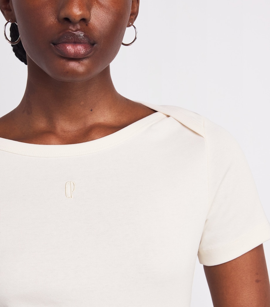 Cotton Short-Sleeve T-Shirt ECRU Image 6