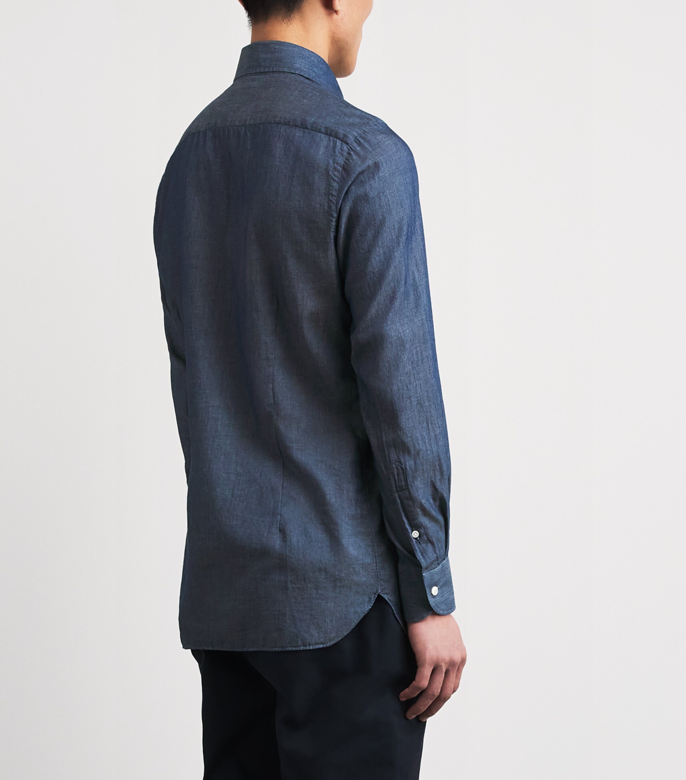 100HANDS Mens Carlo Riva Denim Shirt Denim Image 5