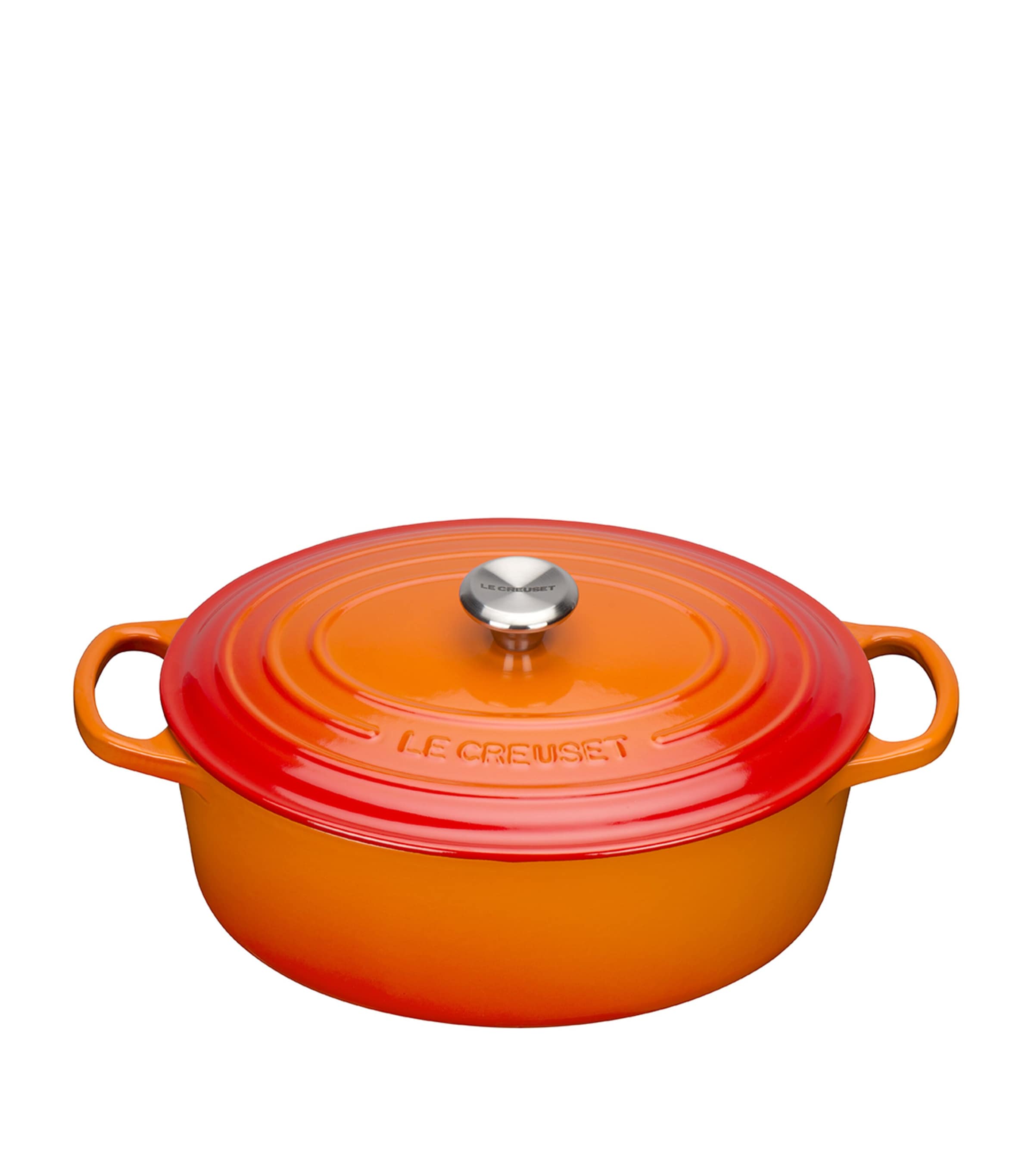 Le Creuset Cast Iron Oval Casserole Dish In Orange