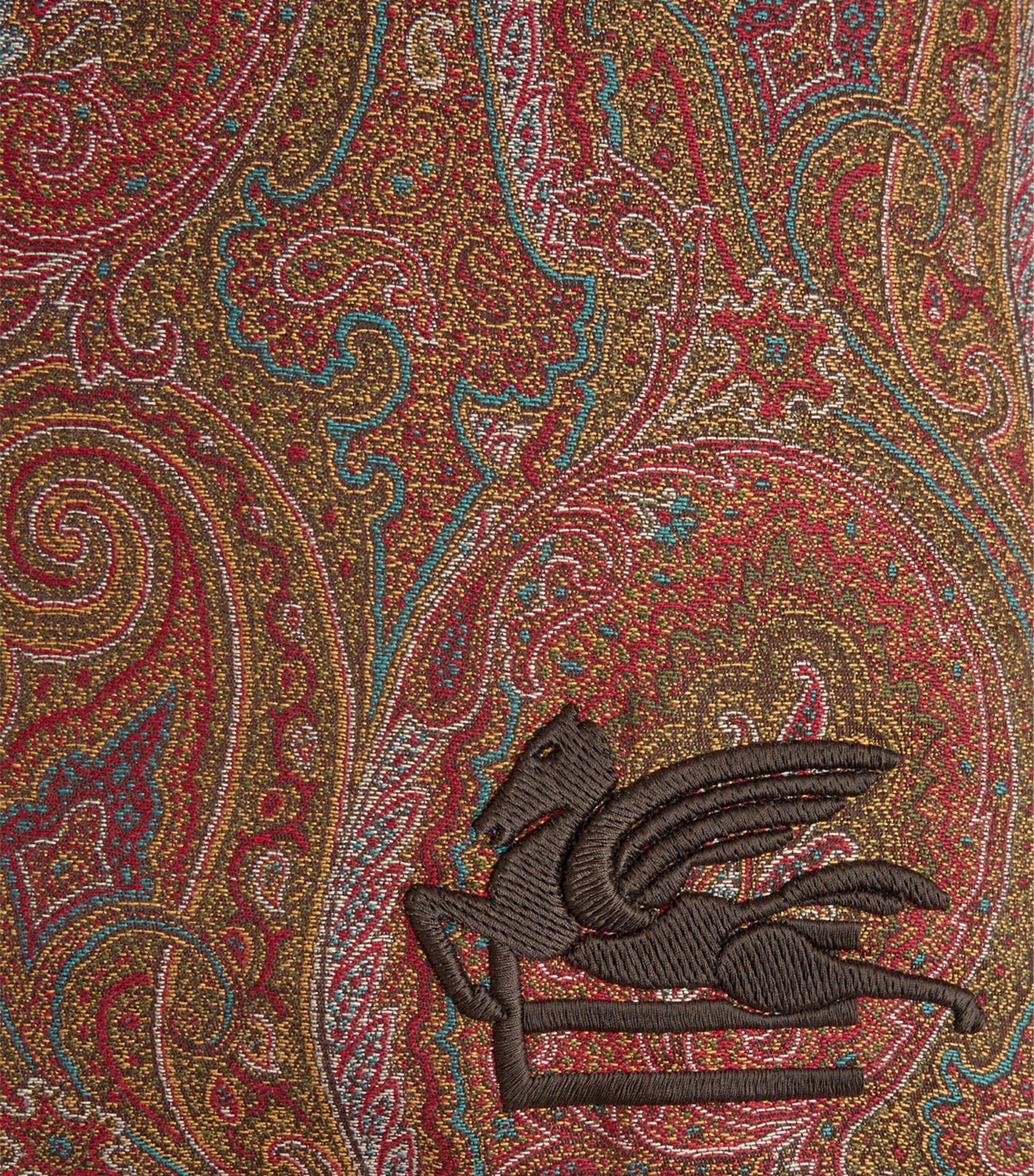 Etro Cotton-Blend and Suede Arnica Cushion (45cm x 45cm) Brown/grey Image 3
